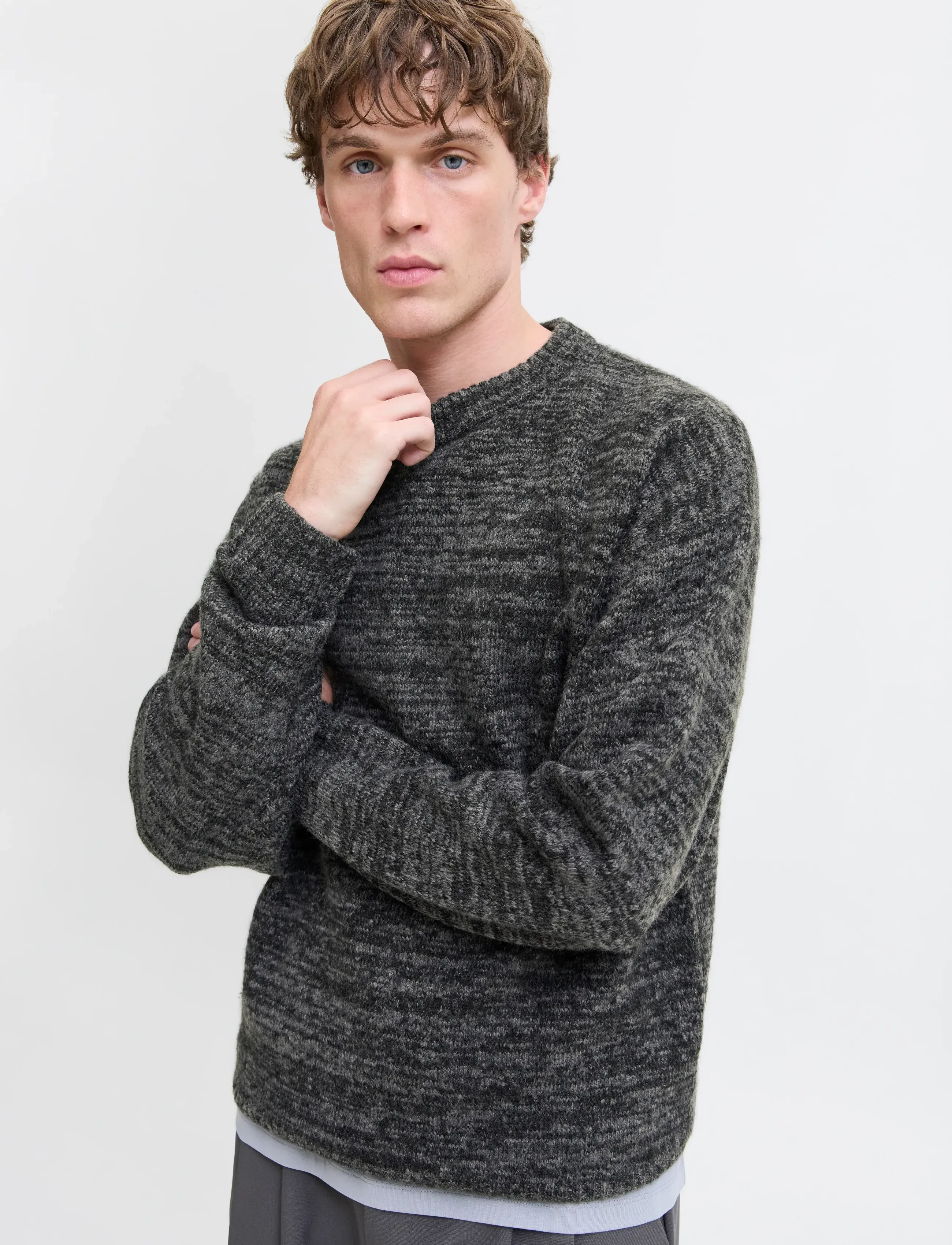 Jack & Jones - JJESOHO OLLIE KNIT CREW NECK SN - rund hals - castlerock - 4