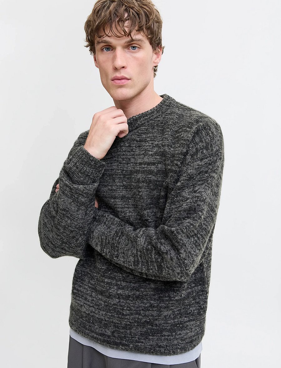 Jack & Jones - JJESOHO OLLIE KNIT CREW NECK SN - rund hals - castlerock - 4