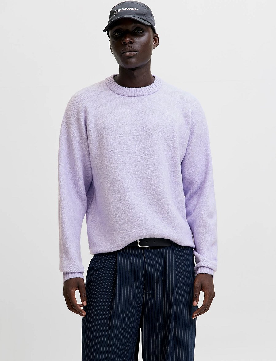 Jack & Jones - JJESOHO OLLIE KNIT CREW NECK SN - rundhalsad - cosmic sky - 0