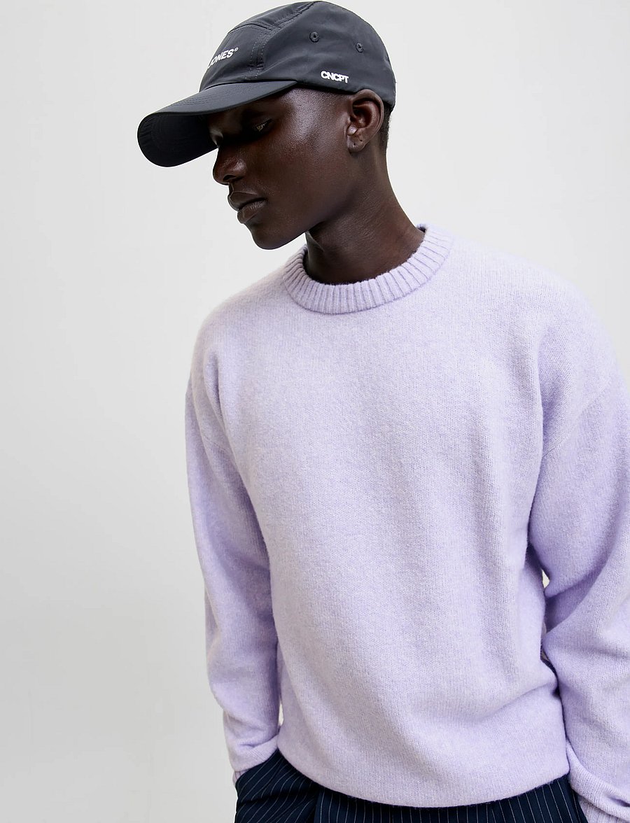 Jack & Jones - JJESOHO OLLIE KNIT CREW NECK SN - rundhalsad - cosmic sky - 5