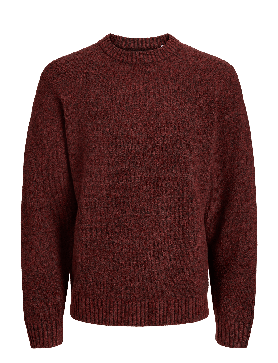 Jack & Jones - JJESOHO OLLIE KNIT CREW NECK SN - rundhalsad - fired brick - 1