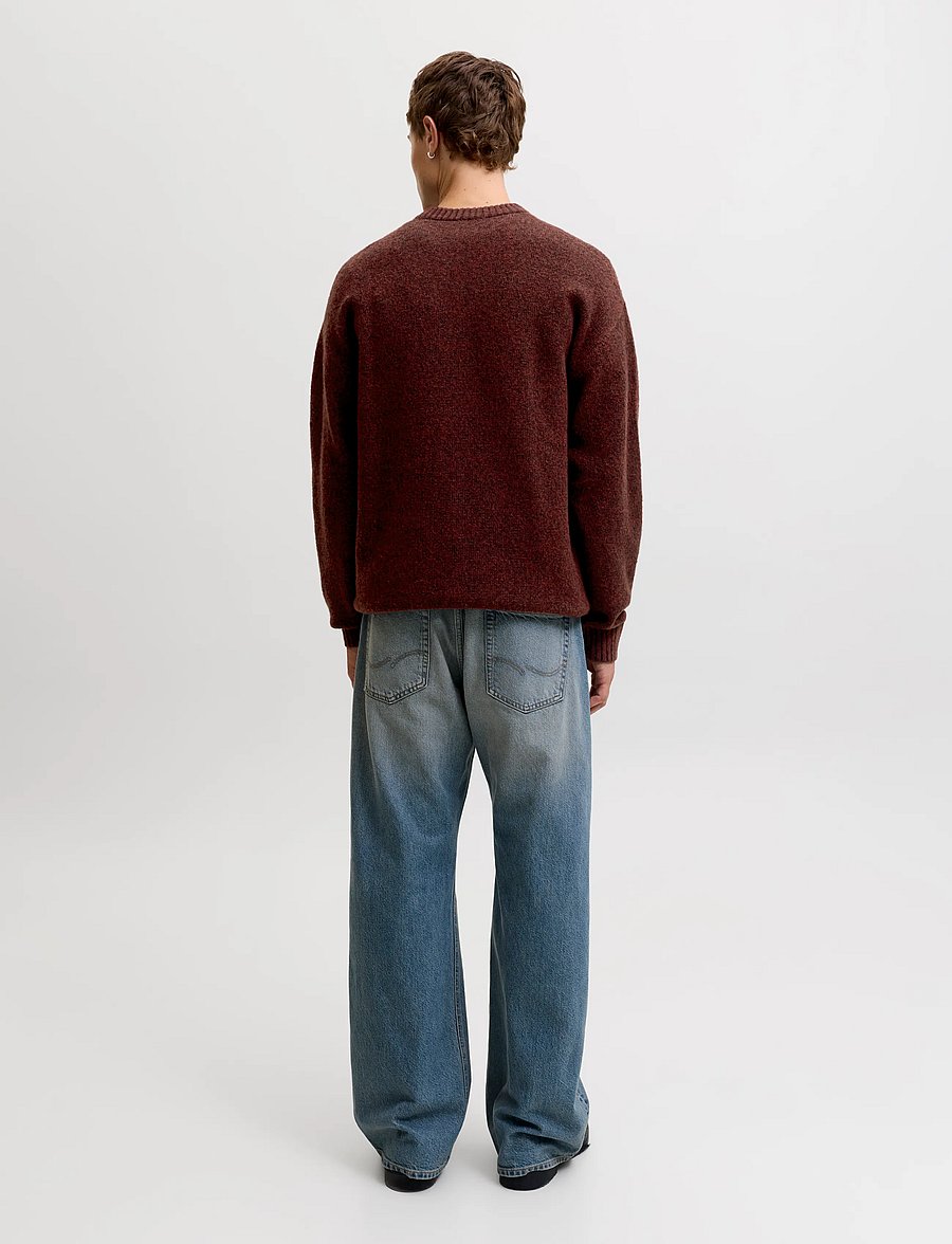 Jack & Jones - JJESOHO OLLIE KNIT CREW NECK SN - rundhalsad - fired brick - 2