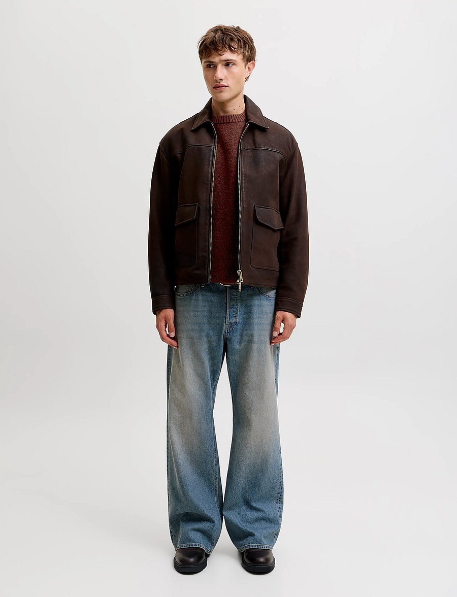 Jack & Jones - JJESOHO OLLIE KNIT CREW NECK SN - rundhalsad - fired brick - 3