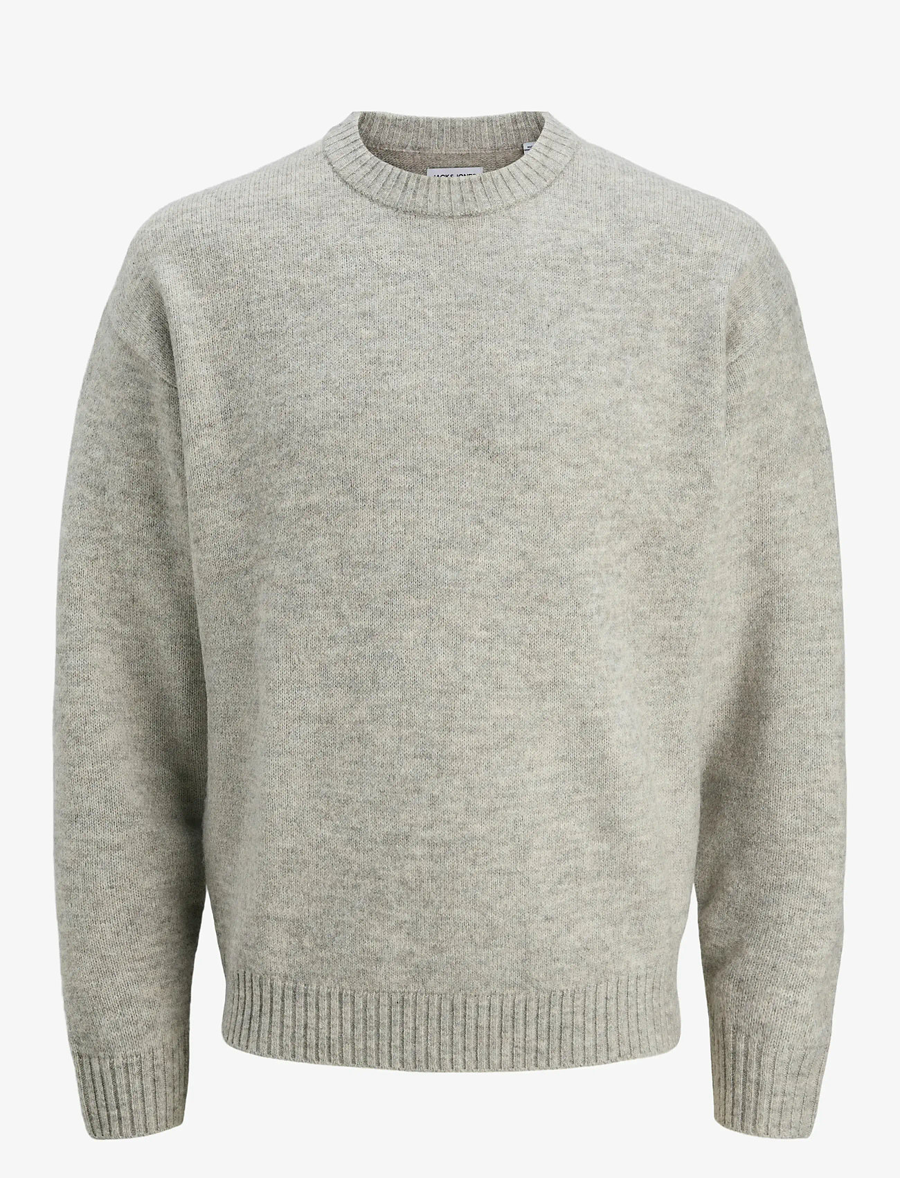 Jack & Jones - JJESOHO OLLIE KNIT CREW NECK SN - rundhals - light grey melange - 1