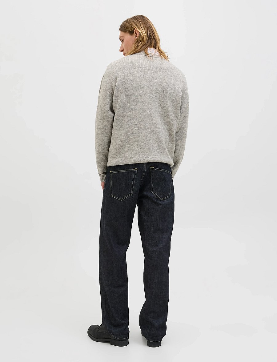 Jack & Jones - JJESOHO OLLIE KNIT CREW NECK SN - rund hals - light grey melange - 2