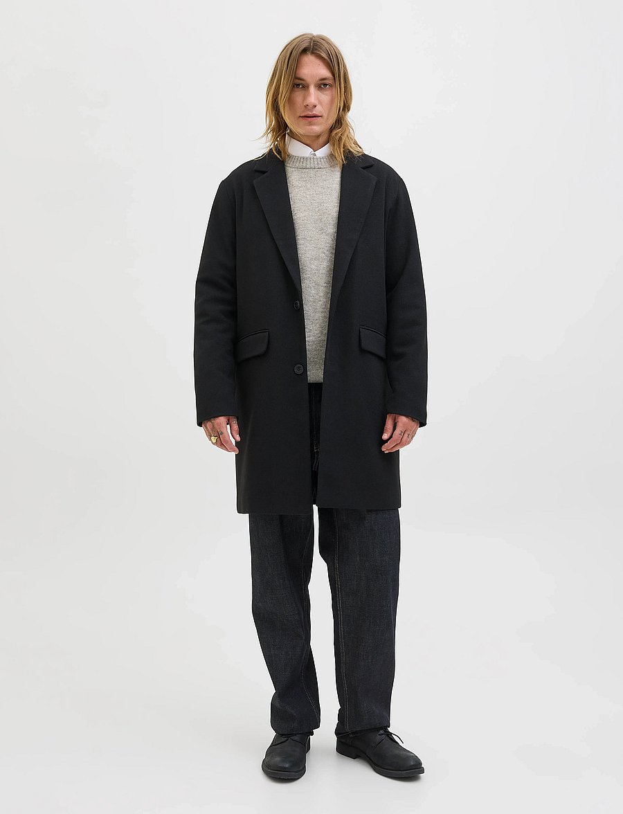 Jack & Jones - JJESOHO OLLIE KNIT CREW NECK SN - rund hals - light grey melange - 4