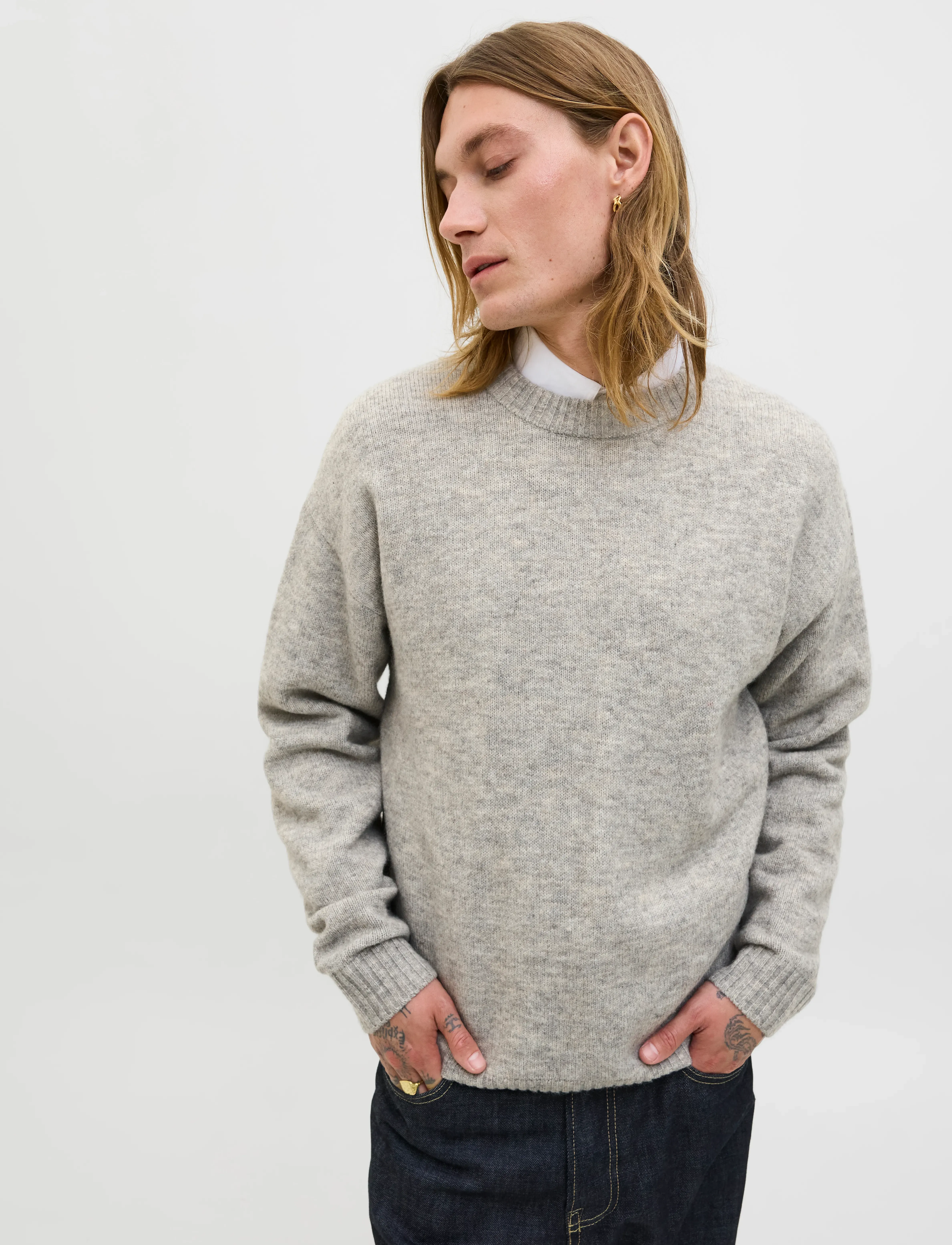 JACK & JONES Jorsoho Ollie Knit Crew Neck Sn stickade tröjor herr – bild 8