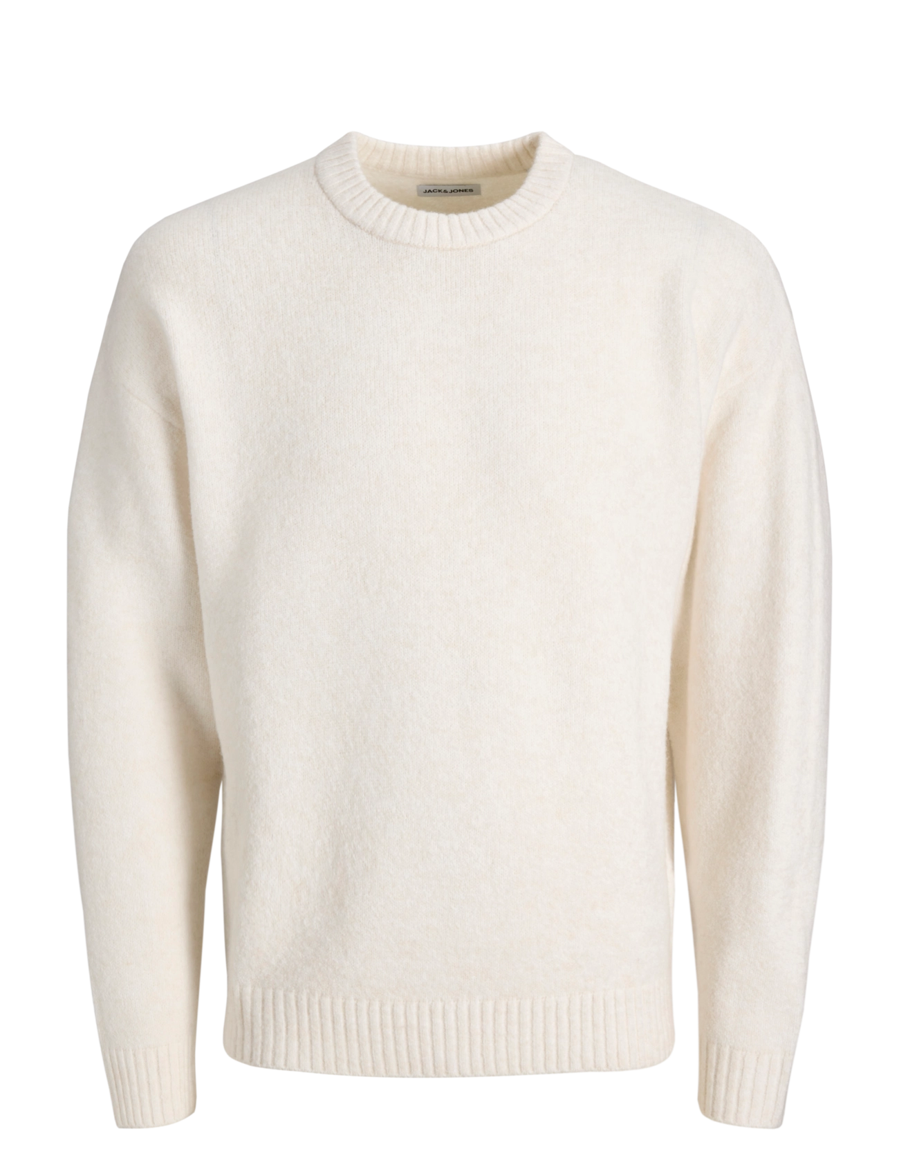 Jack & Jones JJESOHO OLLIE KNIT CREW NECK SN - Rundhals - MOONBEAM / cream