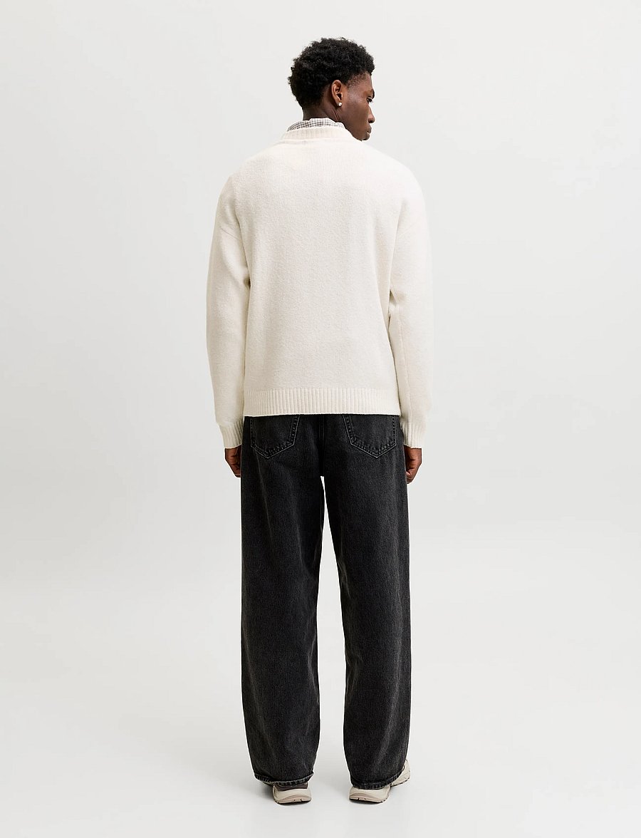 Jack & Jones - JJESOHO OLLIE KNIT CREW NECK SN - rundhalsad - moonbeam - 2
