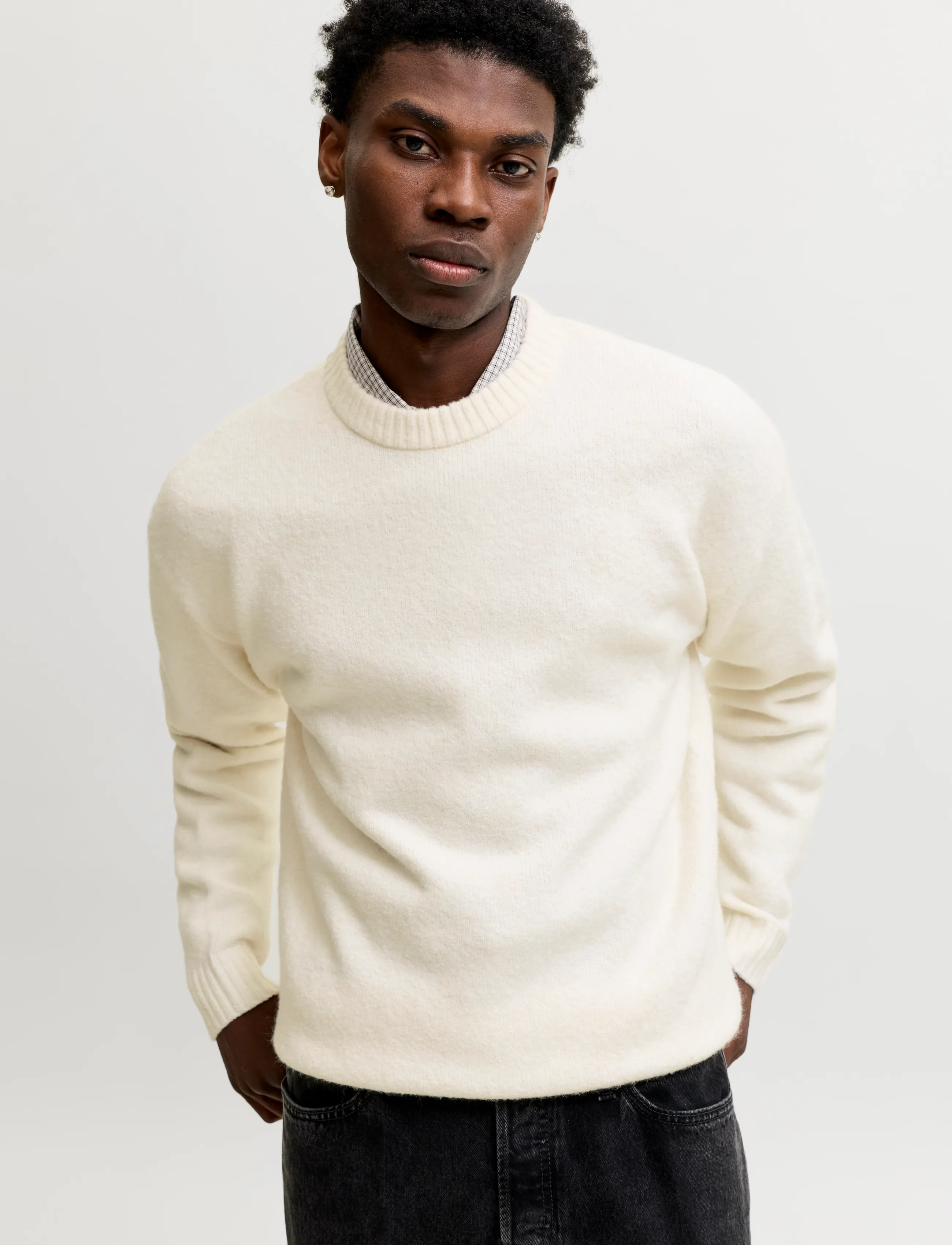 Jack & Jones - JJESOHO OLLIE KNIT CREW NECK SN - rundhals - moonbeam - 5