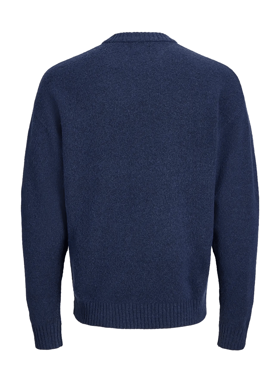 Jack & Jones - JJESOHO OLLIE KNIT CREW NECK SN - rundhalsad - navy blazer - 1