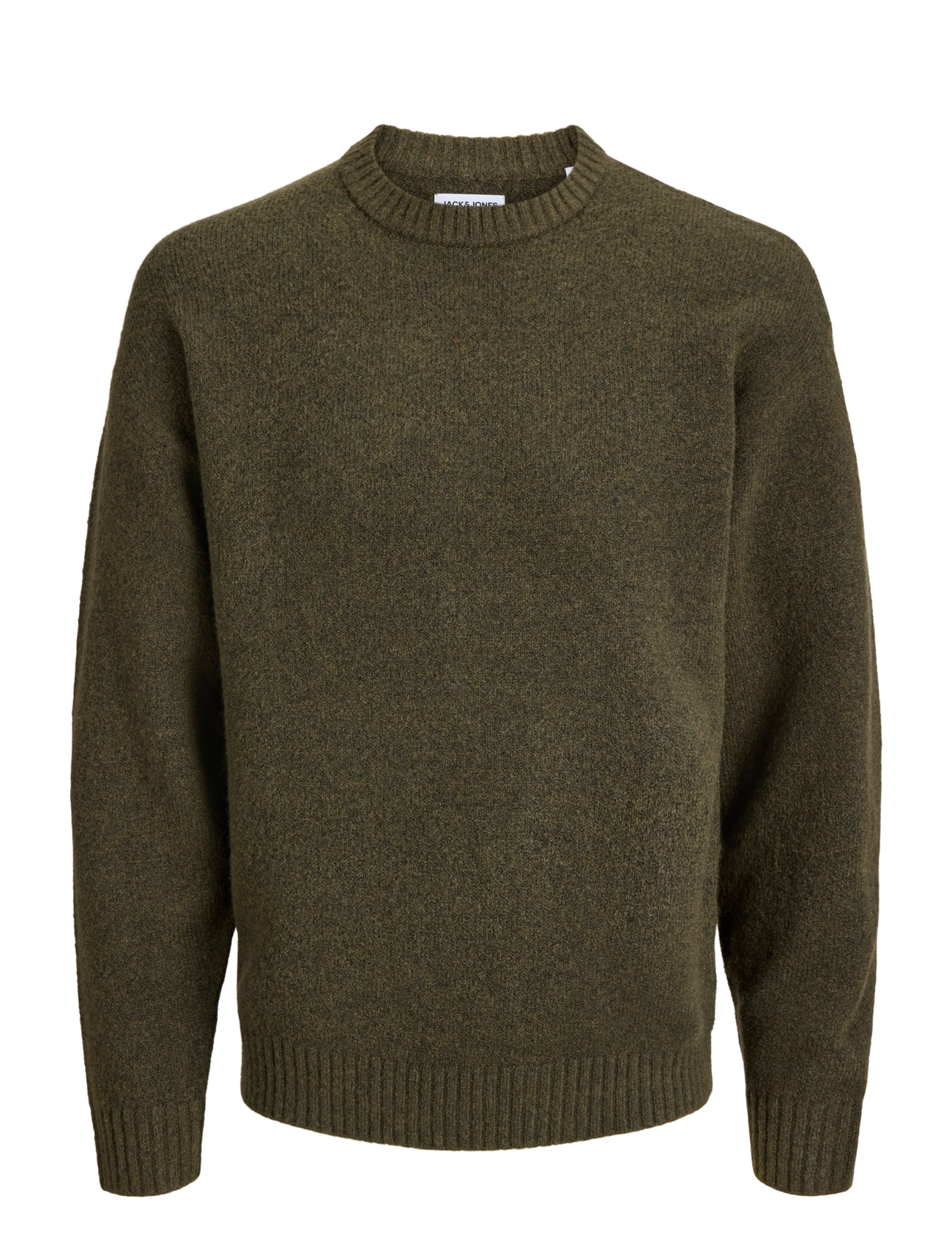 Jack & Jones JJESOHO OLLIE KNIT CREW NECK SN - Rundhals - ROSIN / khaki/green