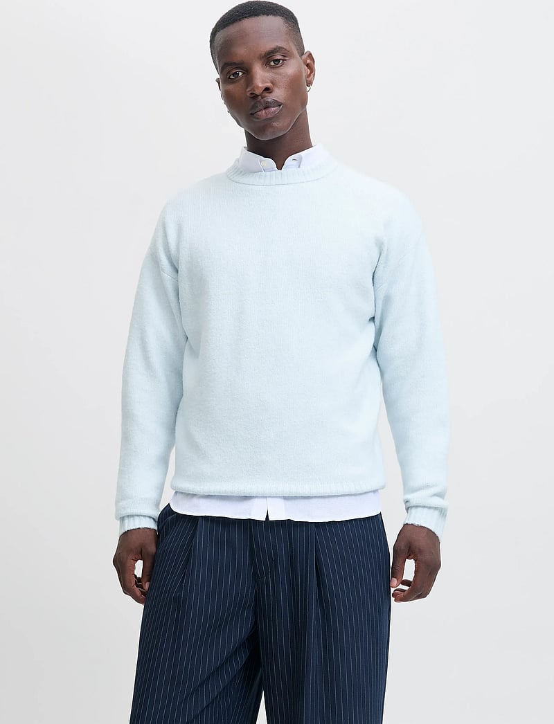 Jack & Jones - JJESOHO OLLIE KNIT CREW NECK SN - megztiniai su apvalia apykakle - skyway - 0