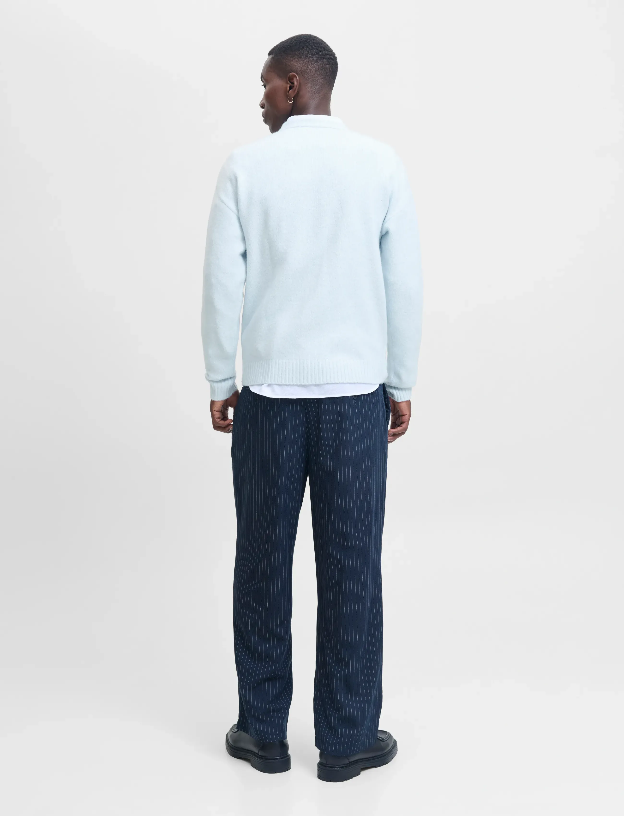 Jack & Jones - JJESOHO OLLIE KNIT CREW NECK SN - adījumi ar apaļu kakla izgriezumu - skyway - 3