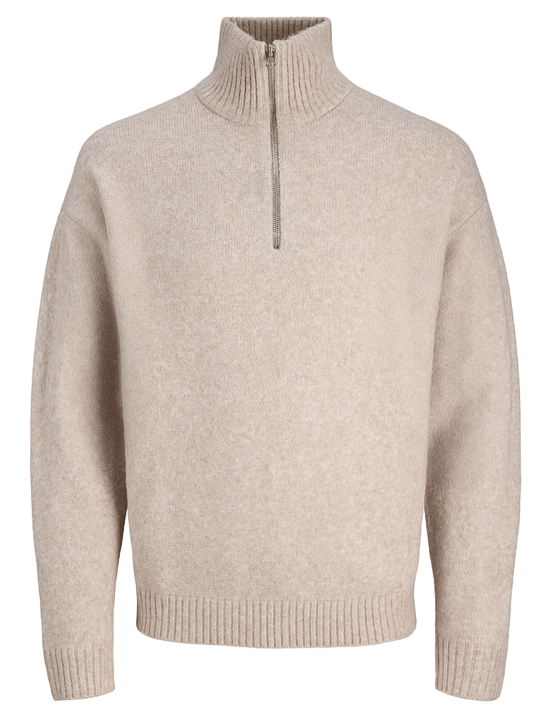 Jack & Jones - JJESOHO OLLIE KNIT HALF ZIP SN - half zip-tröjor - atmosphere - 1