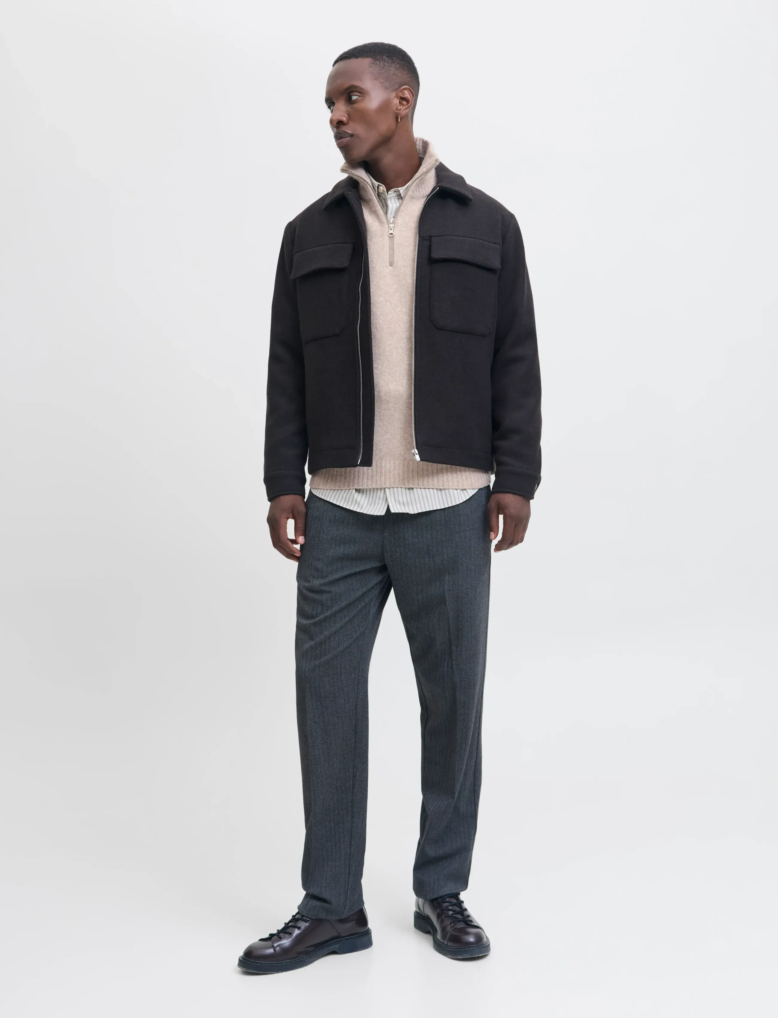JACK & JONES Jjesoho Ollie Knit Half Zip Sn stickade tröjor herr – bild 5