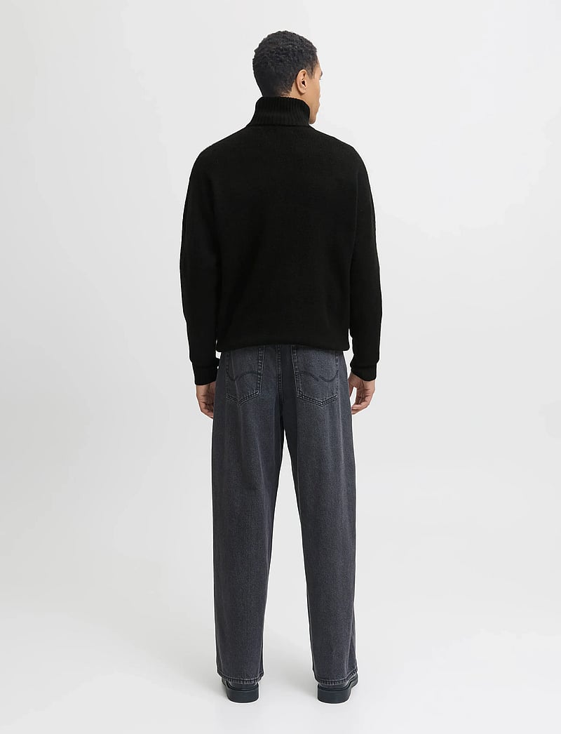 Jack & Jones - JJESOHO OLLIE KNIT HALF ZIP SN - pulls demi-zippés - black - 2