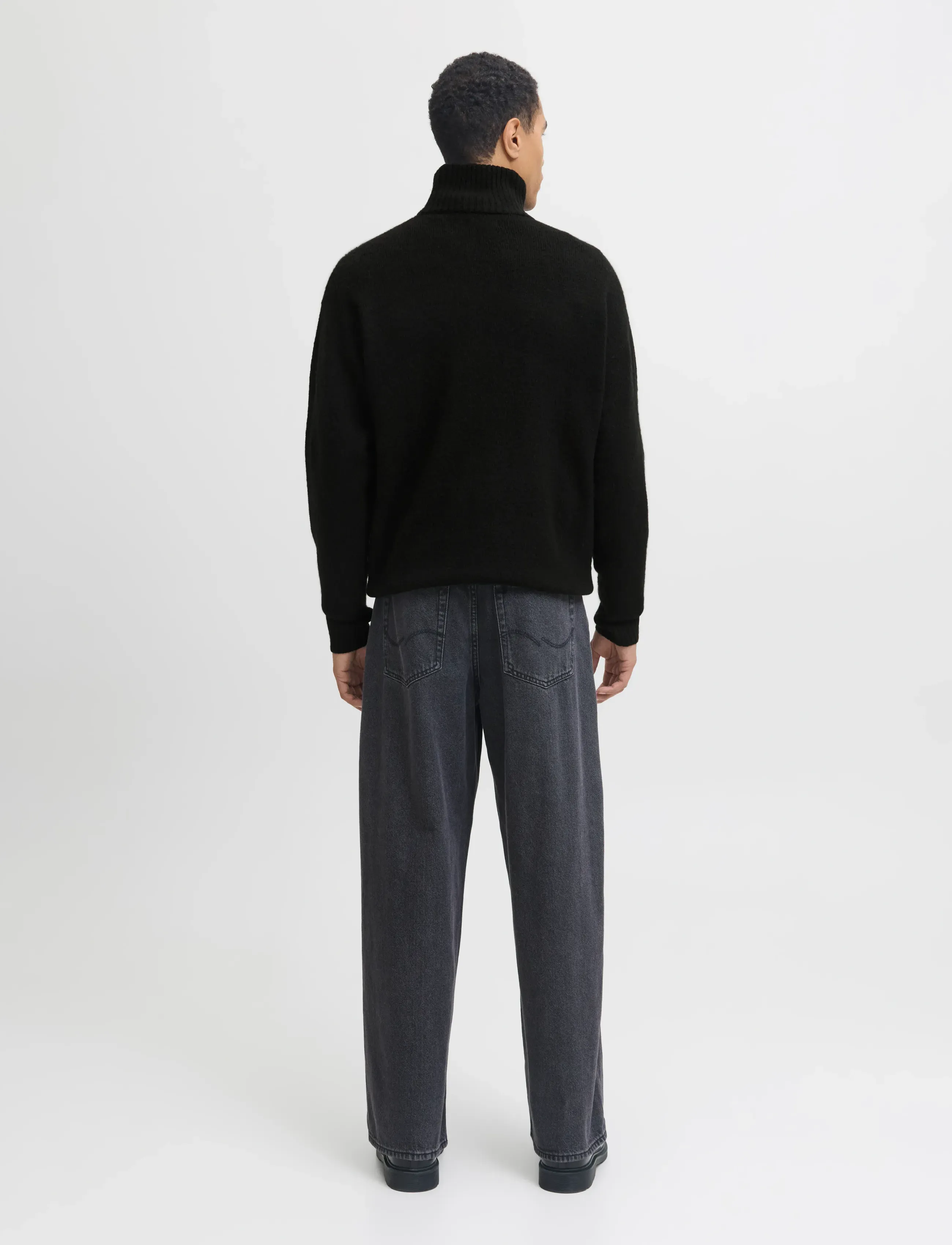 Jack & Jones - JJESOHO OLLIE KNIT HALF ZIP SN - hálfrenndar peysur - black - 2