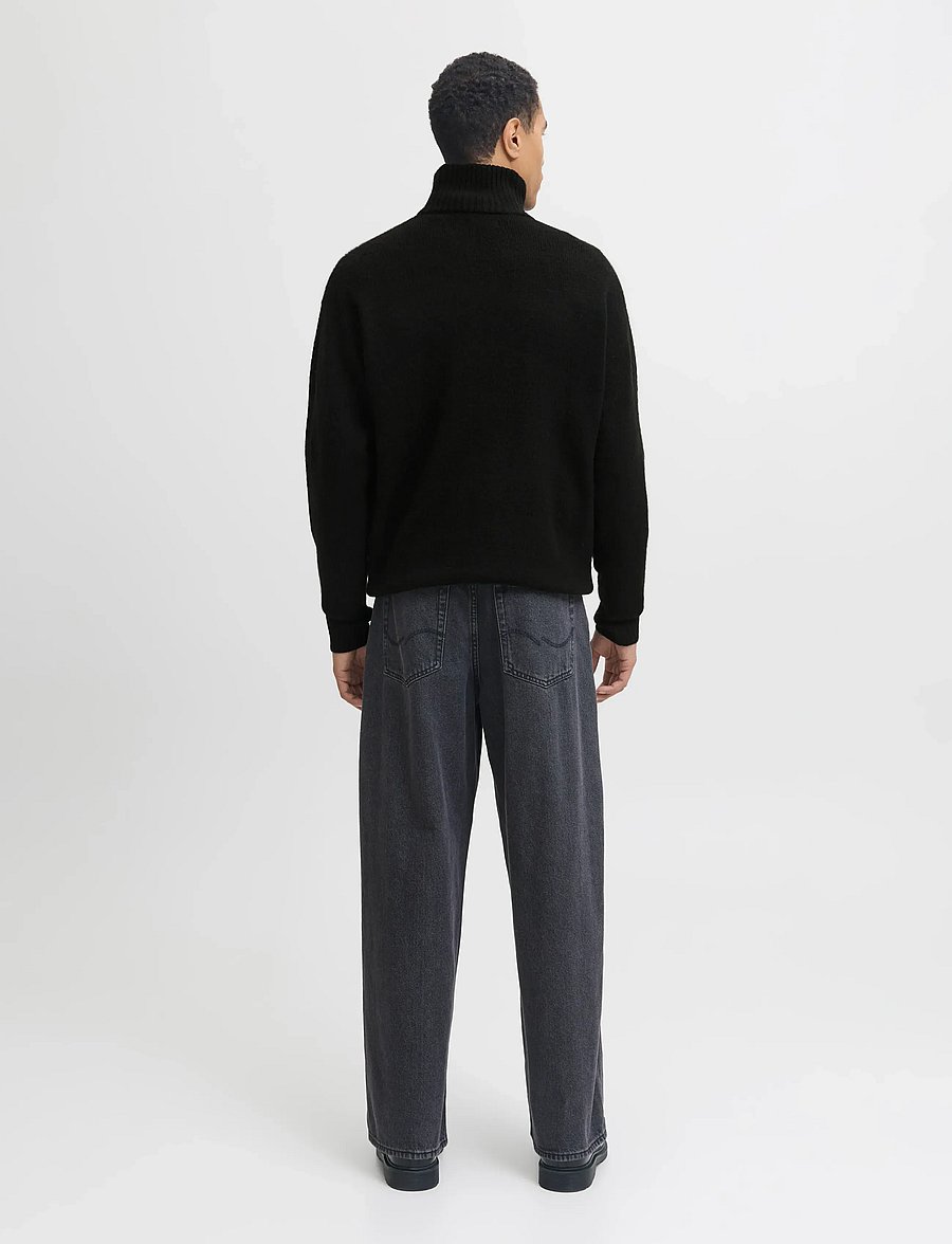 Jack & Jones - JJESOHO OLLIE KNIT HALF ZIP SN - tõmblukk-kaelusega džemprid - black - 2