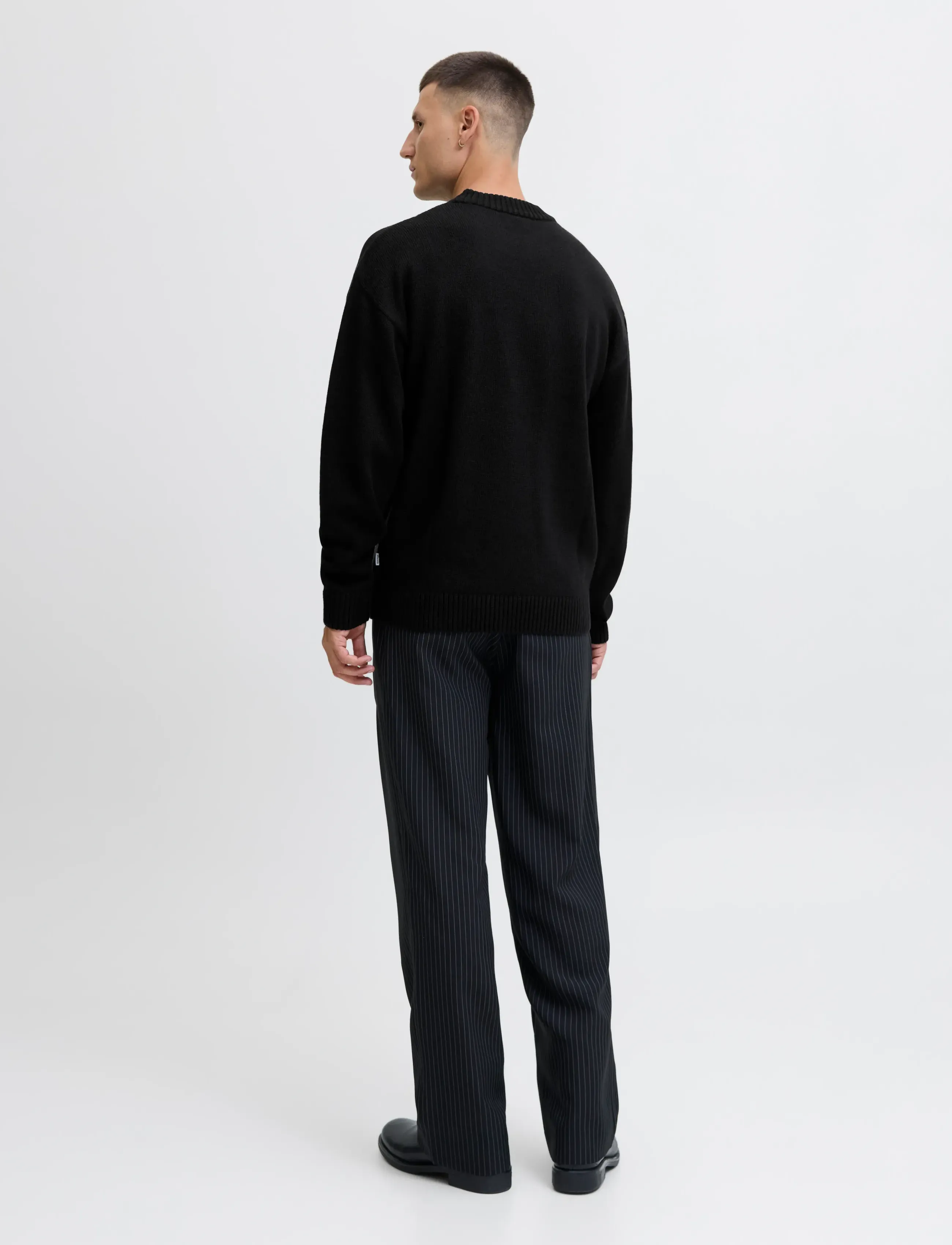 Jack & Jones - JJEURBAN JACK KNIT CREW NECK SN - rund hals - black - 2