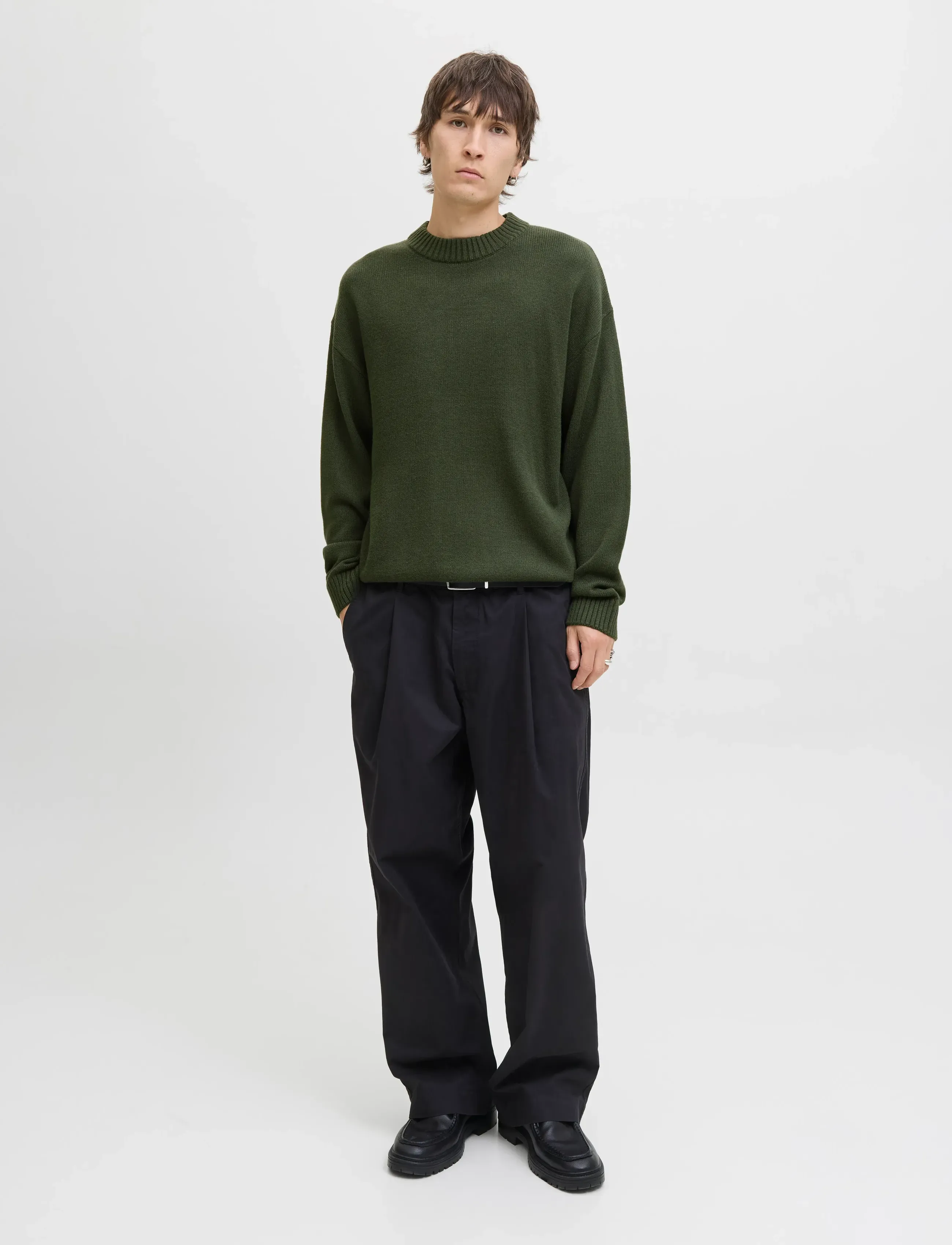 Jack & Jones - JJEURBAN JACK KNIT CREW NECK SN - rund hals - duffel bag - 4