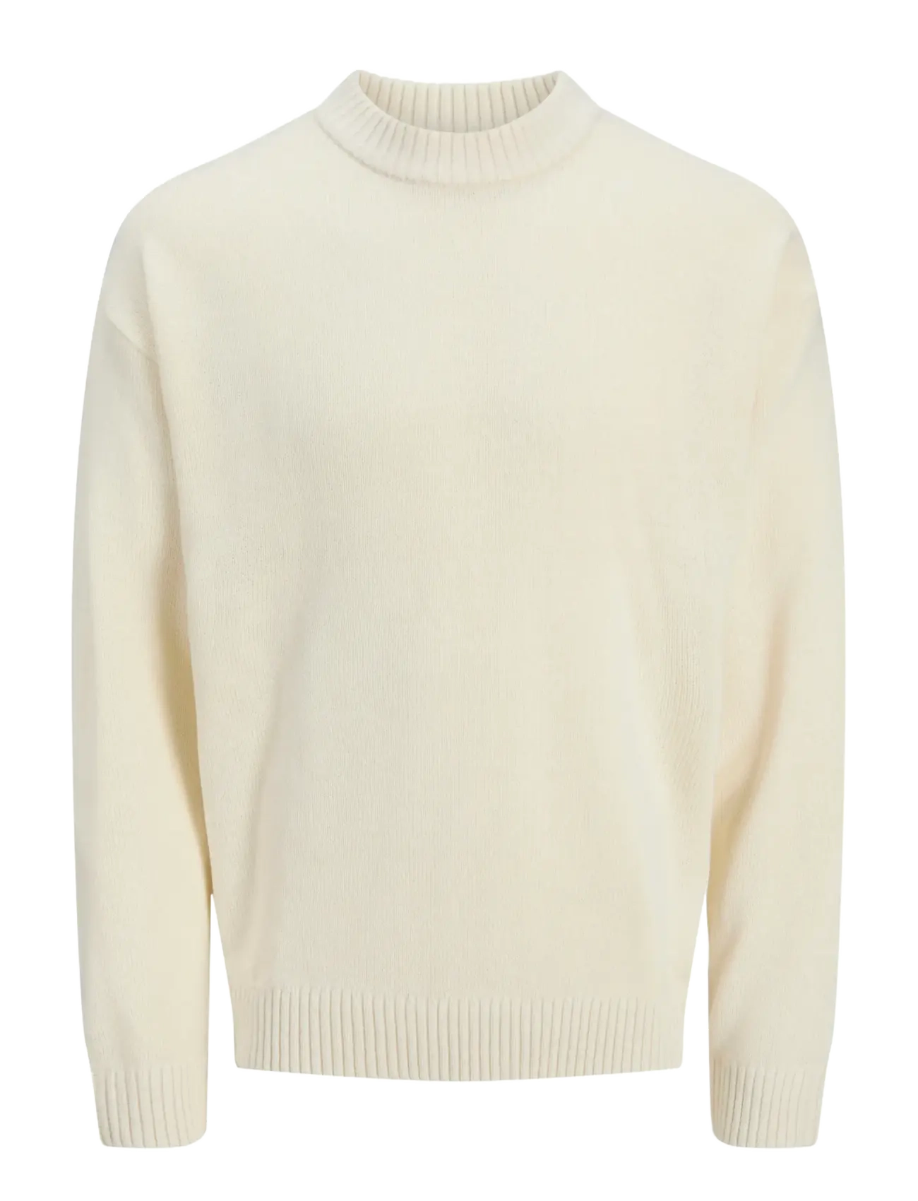 JACK & JONES Jjeurban Jack Knit Crew Neck Sn Cream - L - Herren