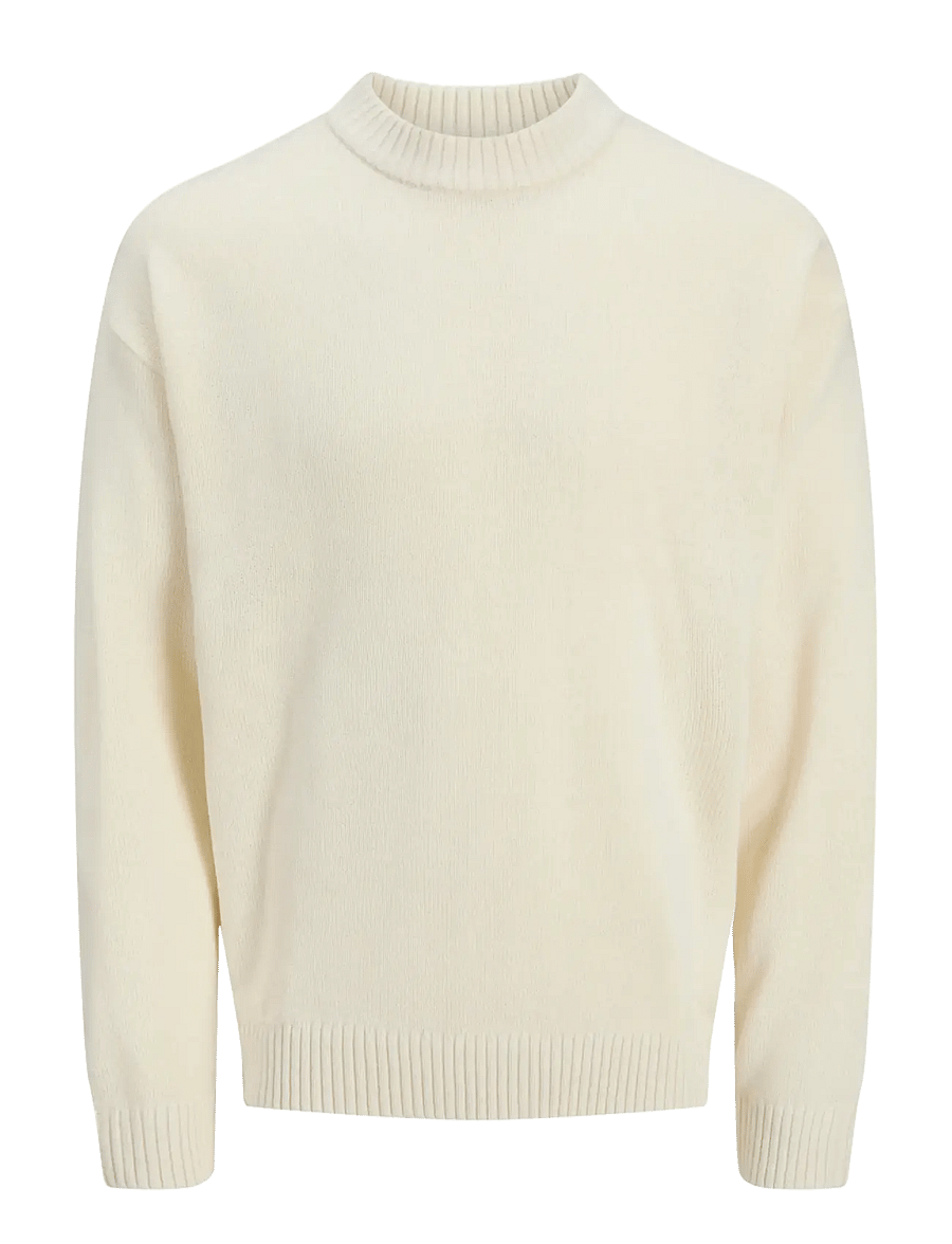 Jack & Jones - JJEURBAN JACK KNIT CREW NECK SN - round necks - sea salt - 1