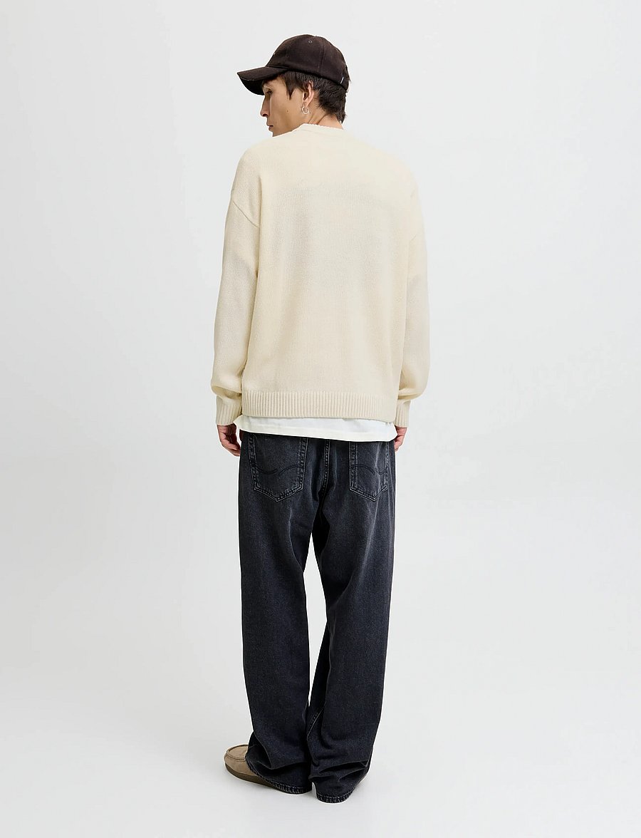 Jack & Jones - JJEURBAN JACK KNIT CREW NECK SN - round necks - sea salt - 2