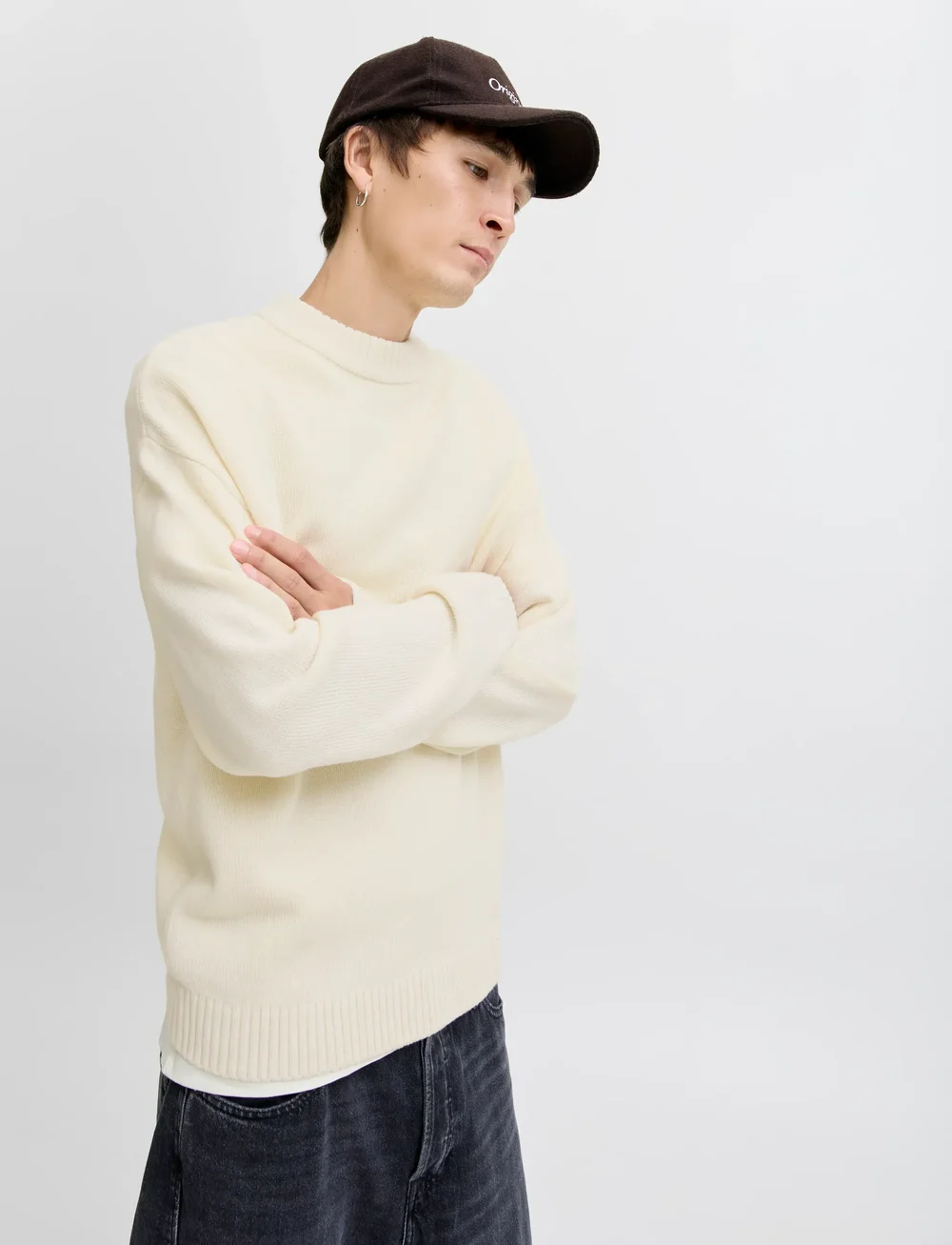 Jack & Jones - JJEURBAN JACK KNIT CREW NECK SN - Ümmarguse kaelusega kudumid - sea salt - 3