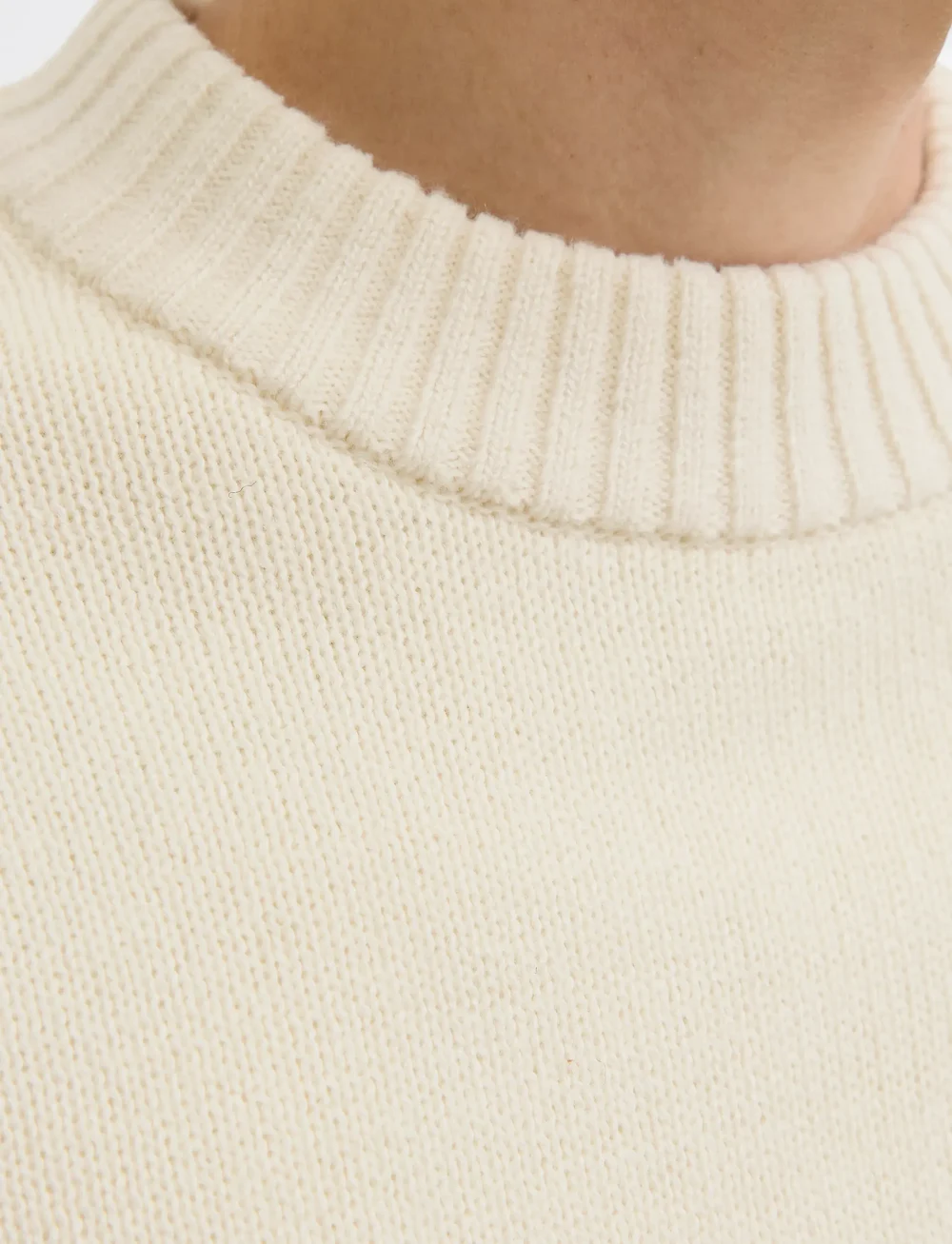 Jack & Jones - JJEURBAN JACK KNIT CREW NECK SN - Ümmarguse kaelusega kudumid - sea salt - 4