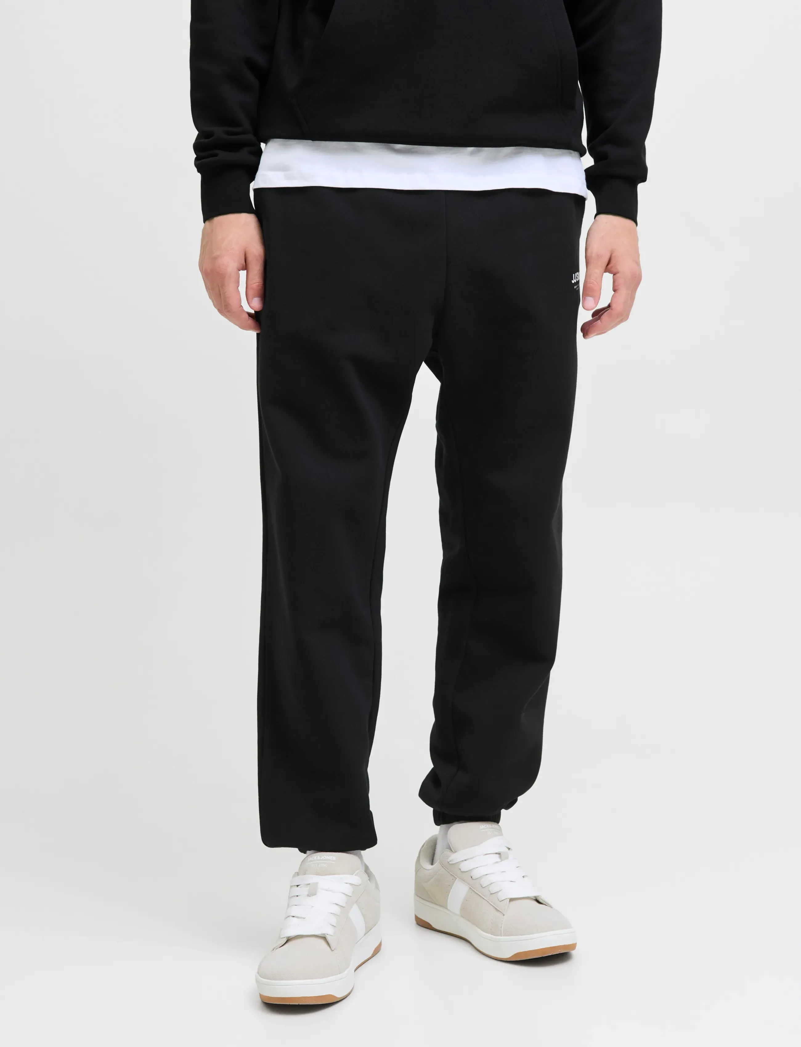 Jack & Jones JPSTKANE SOHO SWEAT PANTS NOOS - Kläder - BLACK / black
