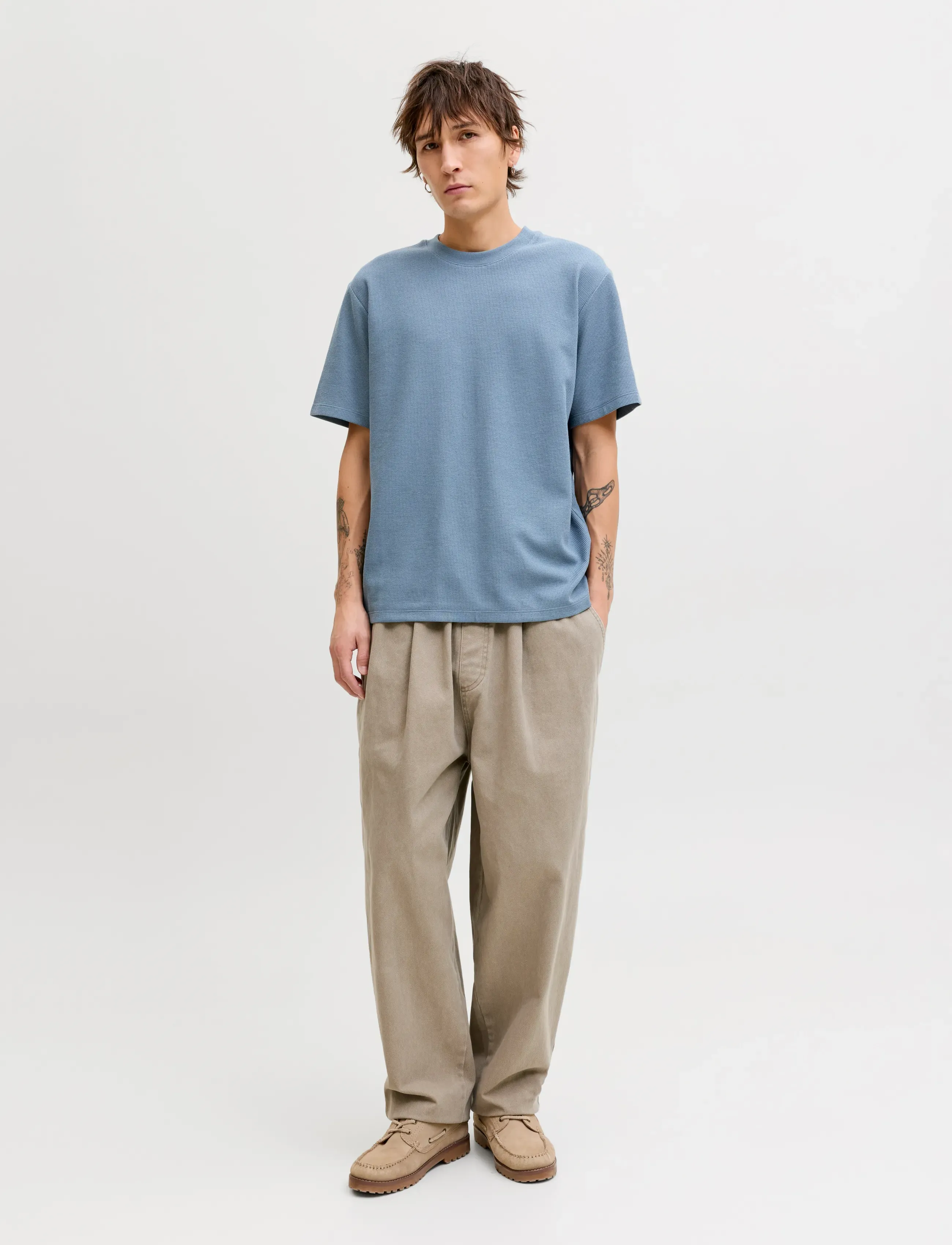 Jack & Jones - JJEAUSTIN TEE SS NOOS - short-sleeved t-shirts - blue mirage - 3