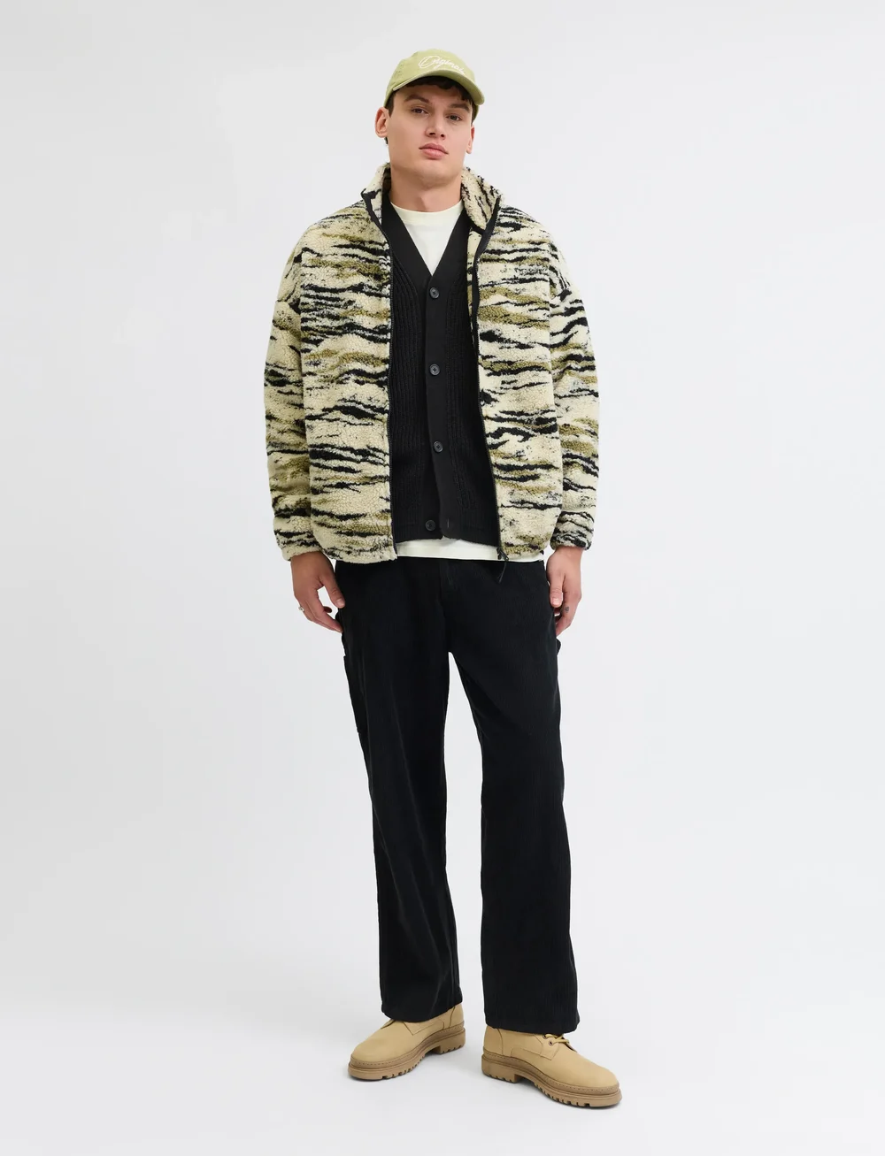 Jack & Jones - JJCONNOR KNIT V-NECK CARDIGAN - cardigans - black - 3