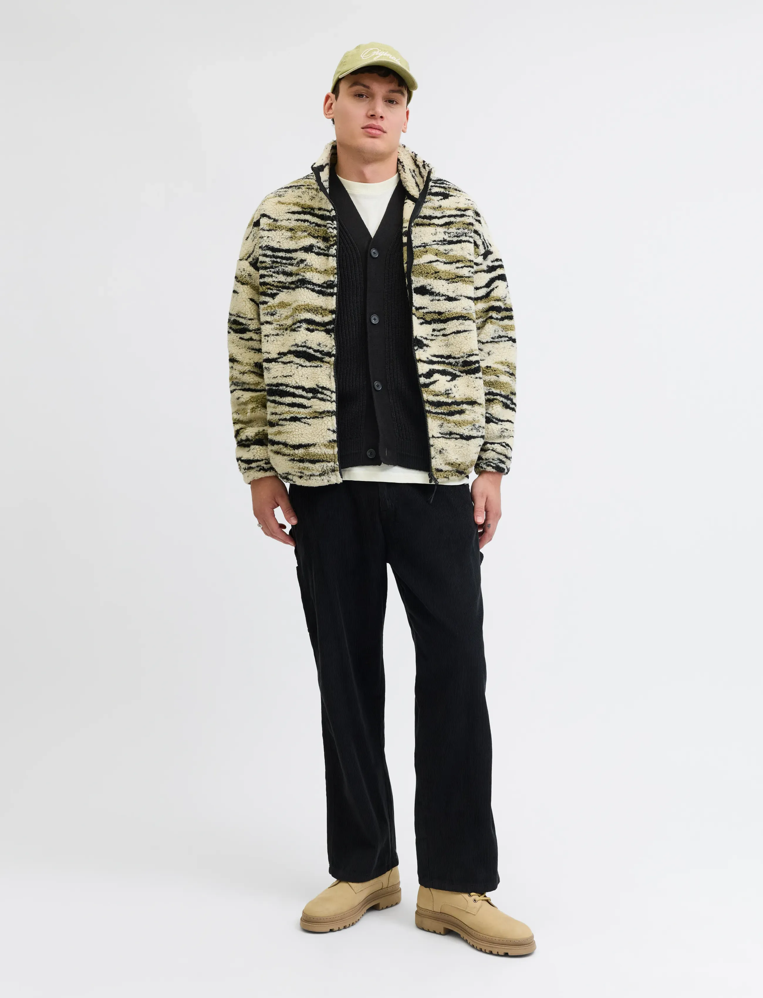 Jack & Jones - JJCONNOR KNIT V-NECK CARDIGAN - cardigans - black - 3