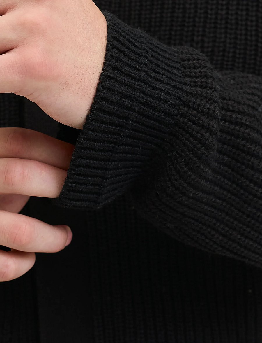 Jack & Jones - JJCONNOR KNIT V-NECK CARDIGAN - cardigans - black - 5