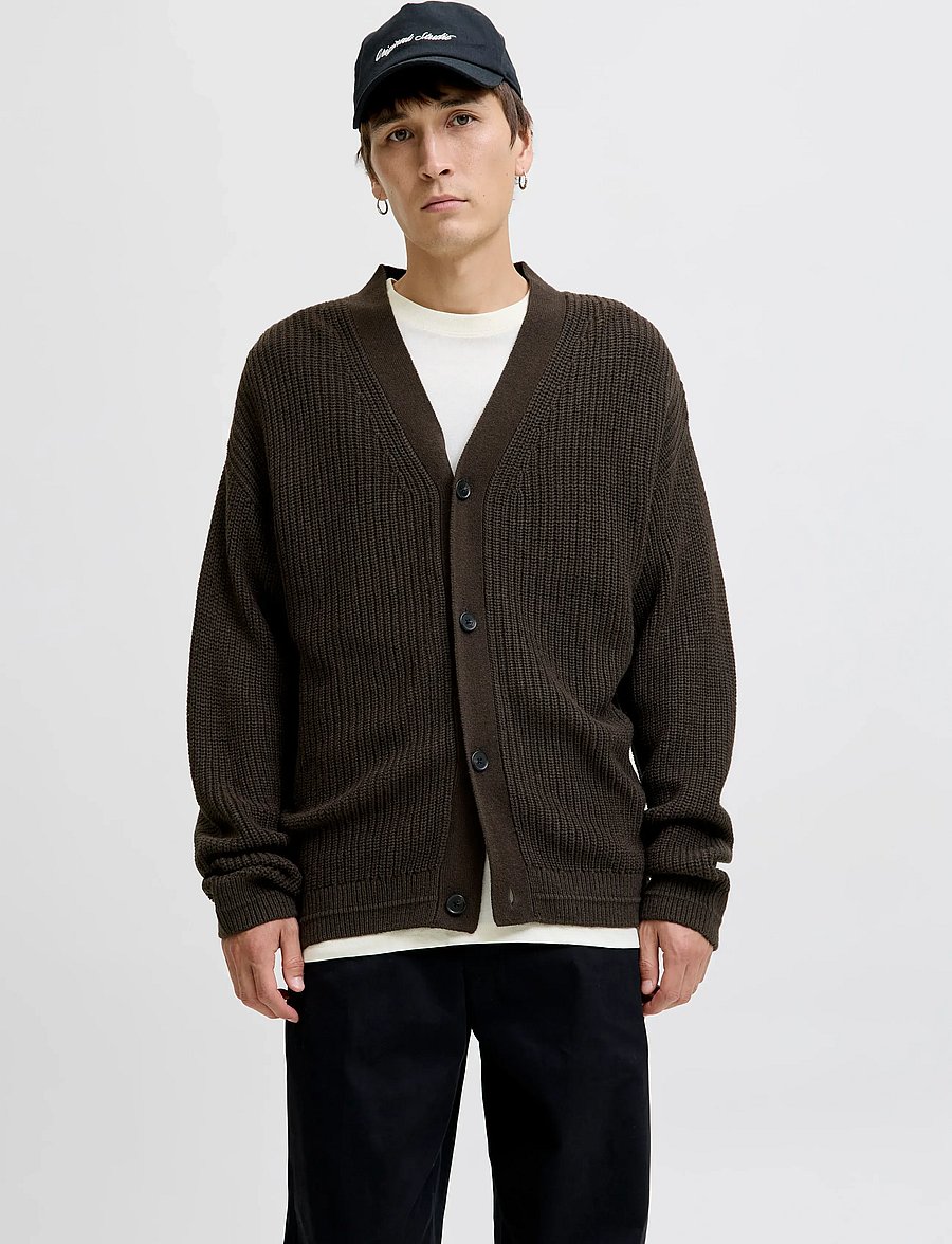 Jack & Jones - JJCONNOR KNIT V-NECK CARDIGAN - cardigans - delicioso - 0