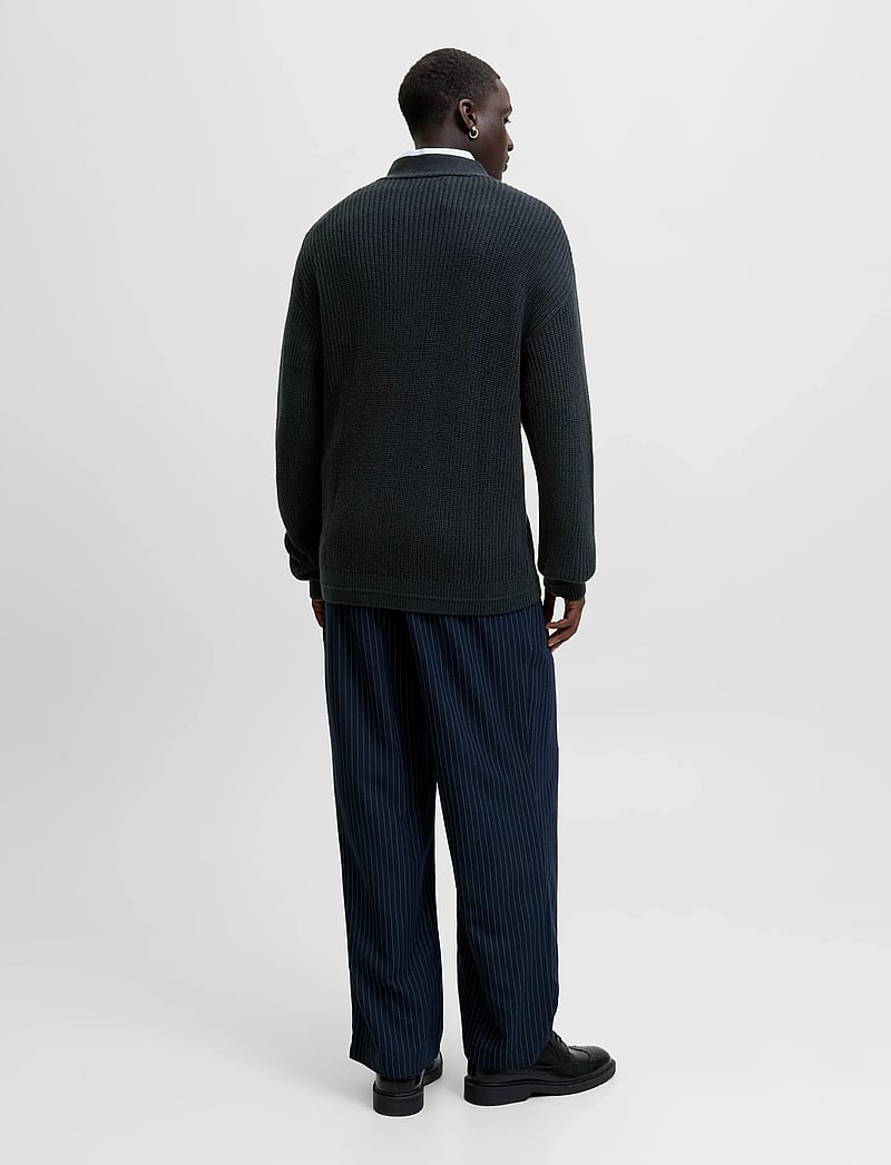 Jack & Jones - JJCONNOR KNIT V-NECK CARDIGAN - cardigans - sky captain - 2