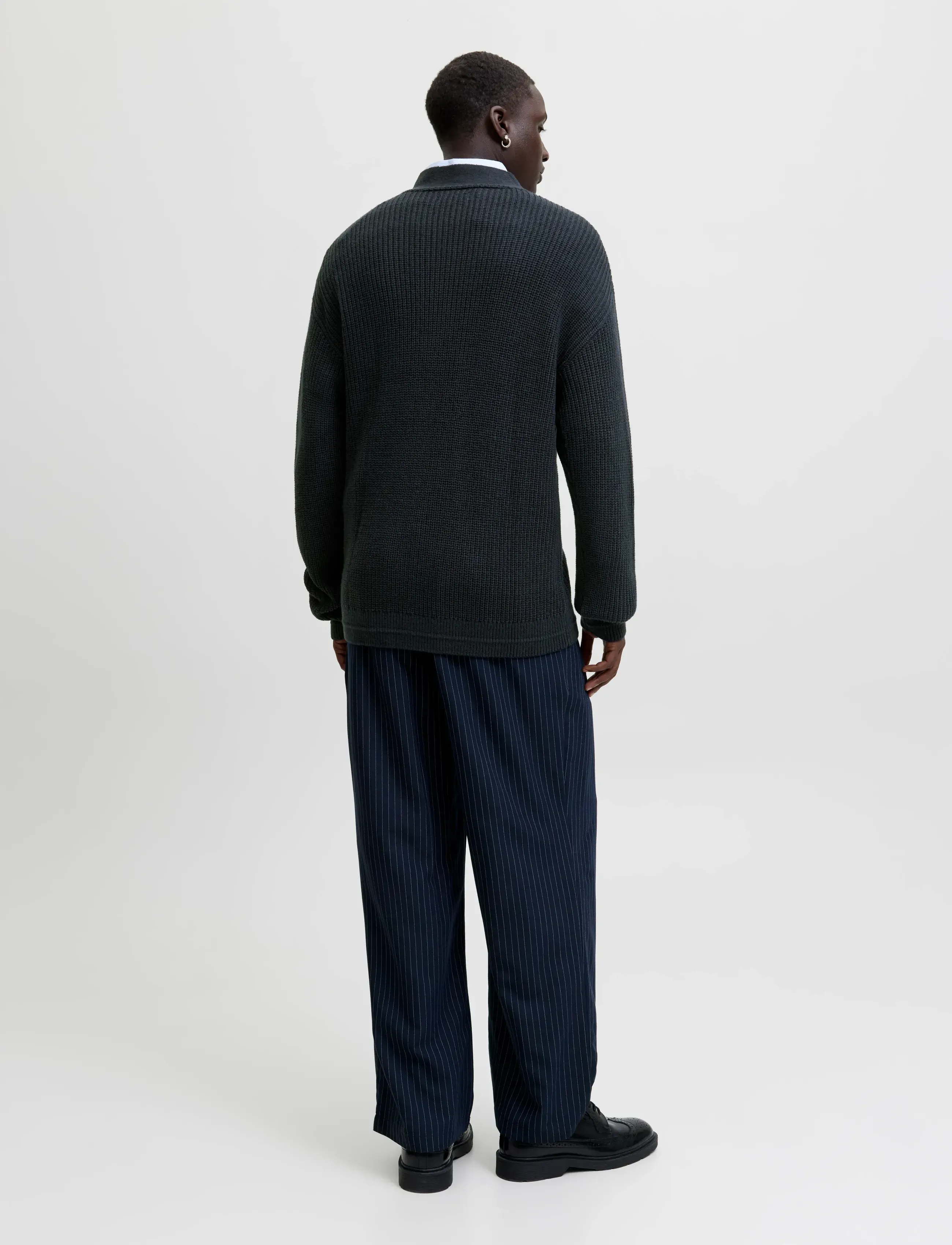 Jack & Jones - JJCONNOR KNIT V-NECK CARDIGAN - cardigans - sky captain - 2