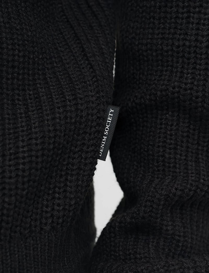 Jack & Jones - JJKAITO KNIT POLO BF - trikotažiniai polo marškinėliai ilgomis rankovėmis - black - 5