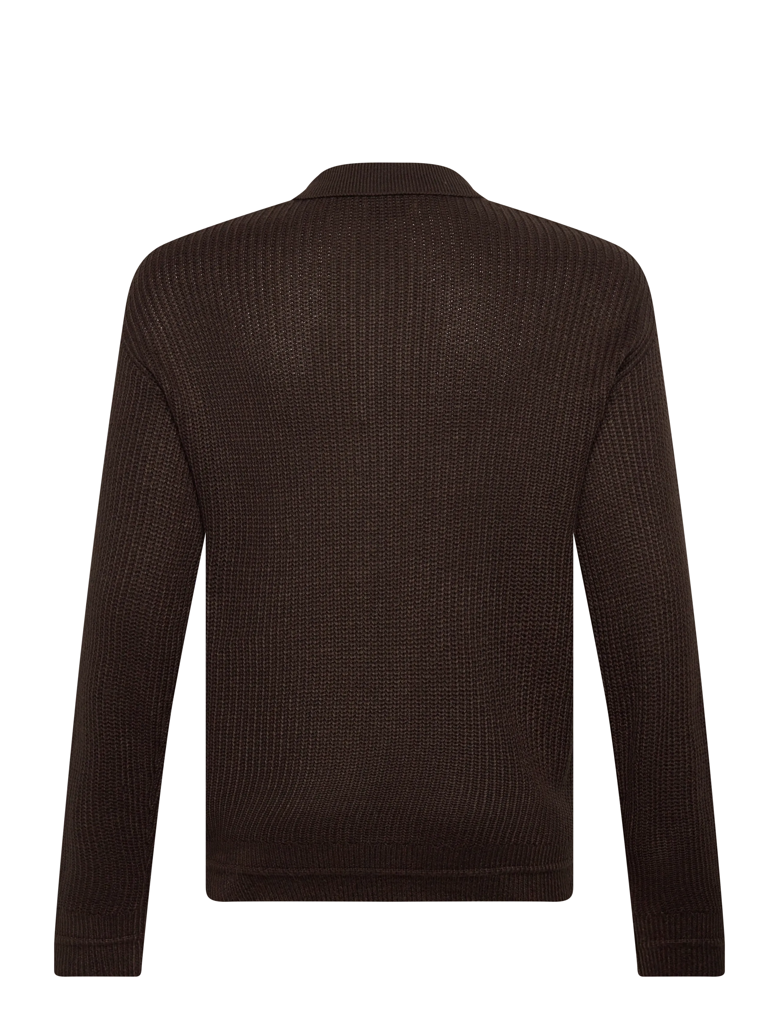 Jack & Jones - JJKAITO KNIT POLO BF - langärmelige gestrickte polohemden - delicioso - 2