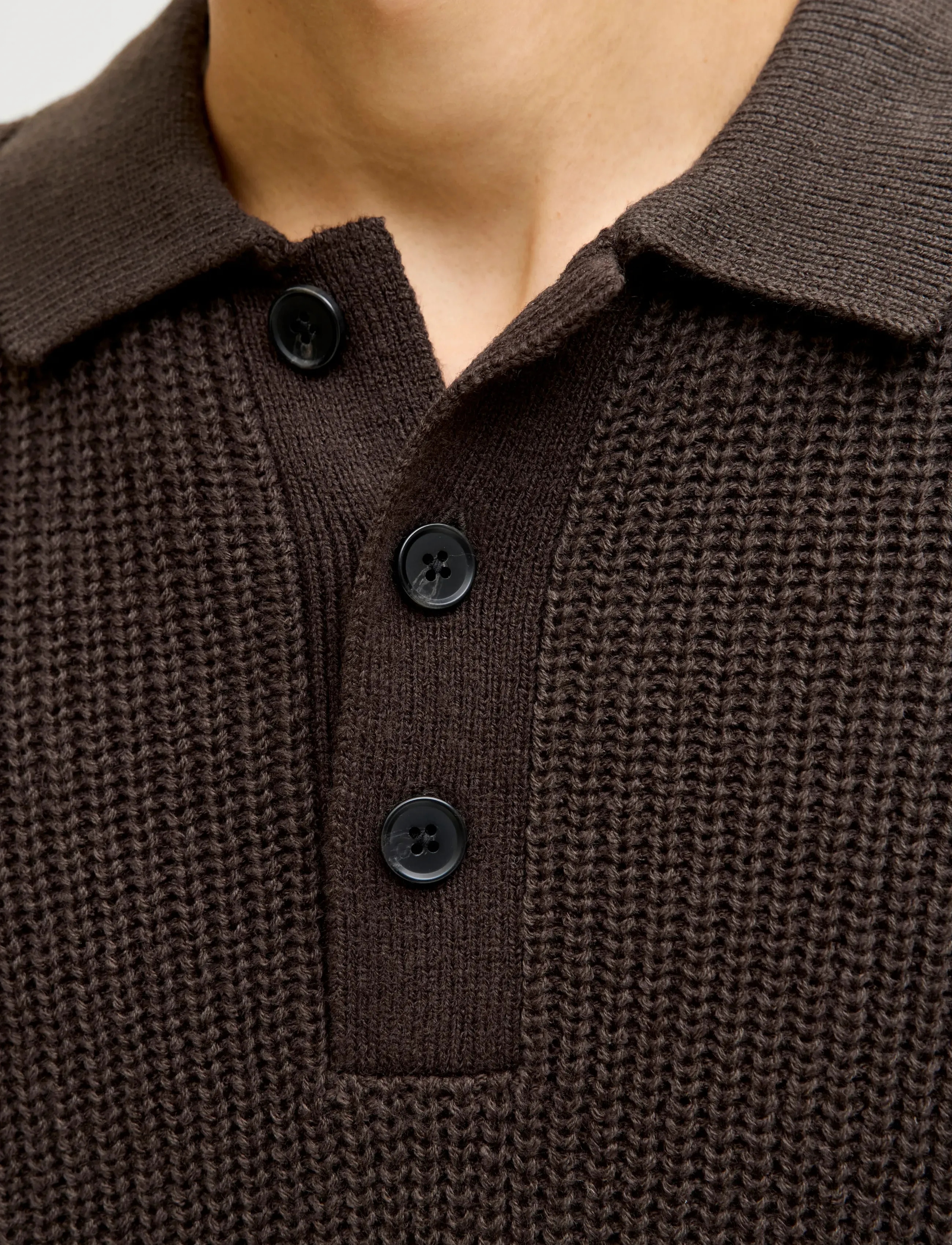 Jack & Jones - JJKAITO KNIT POLO BF - poloer i strik med lange ærmer - delicioso - 5