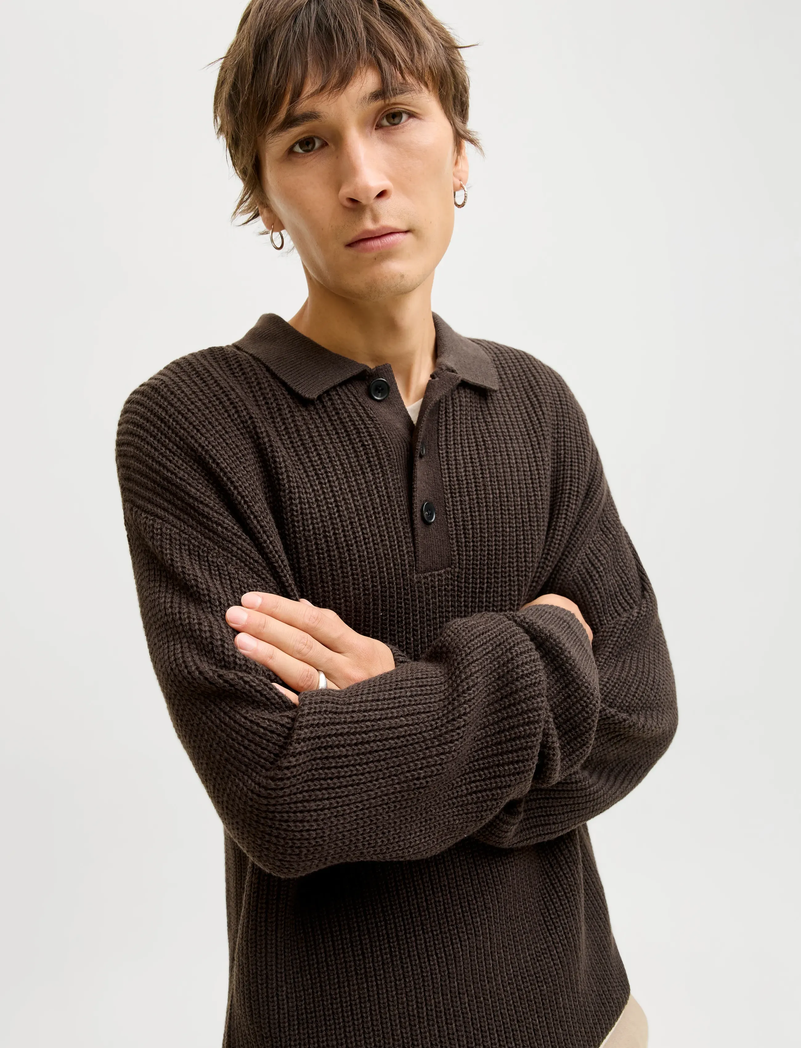 JACK & JONES Jjkaito Knit Polo Bf pikéer herr – bild 5