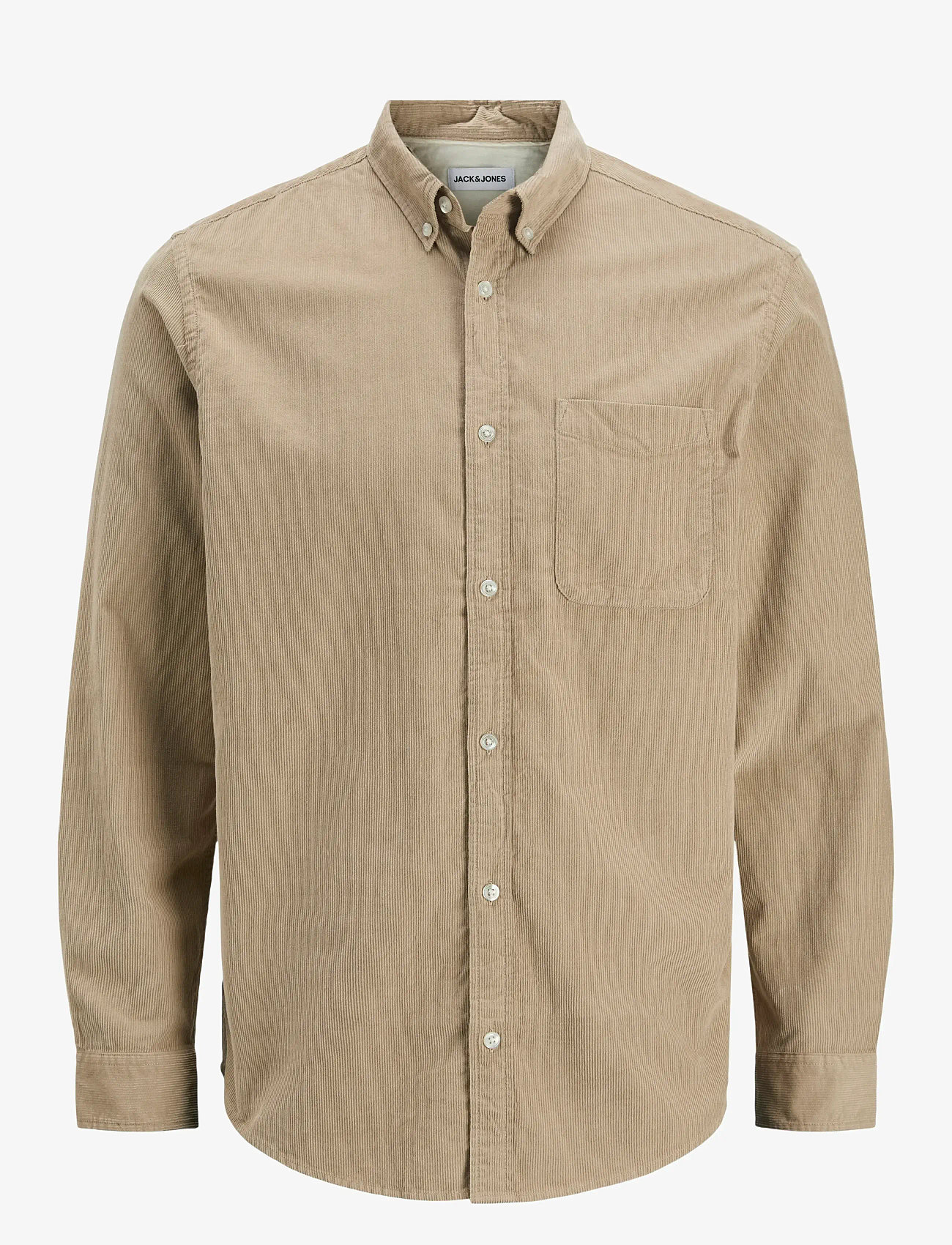 Jack & Jones - JJECLASSIC CORD SHIRT L/S SN - velvet särgid - crockery - 1