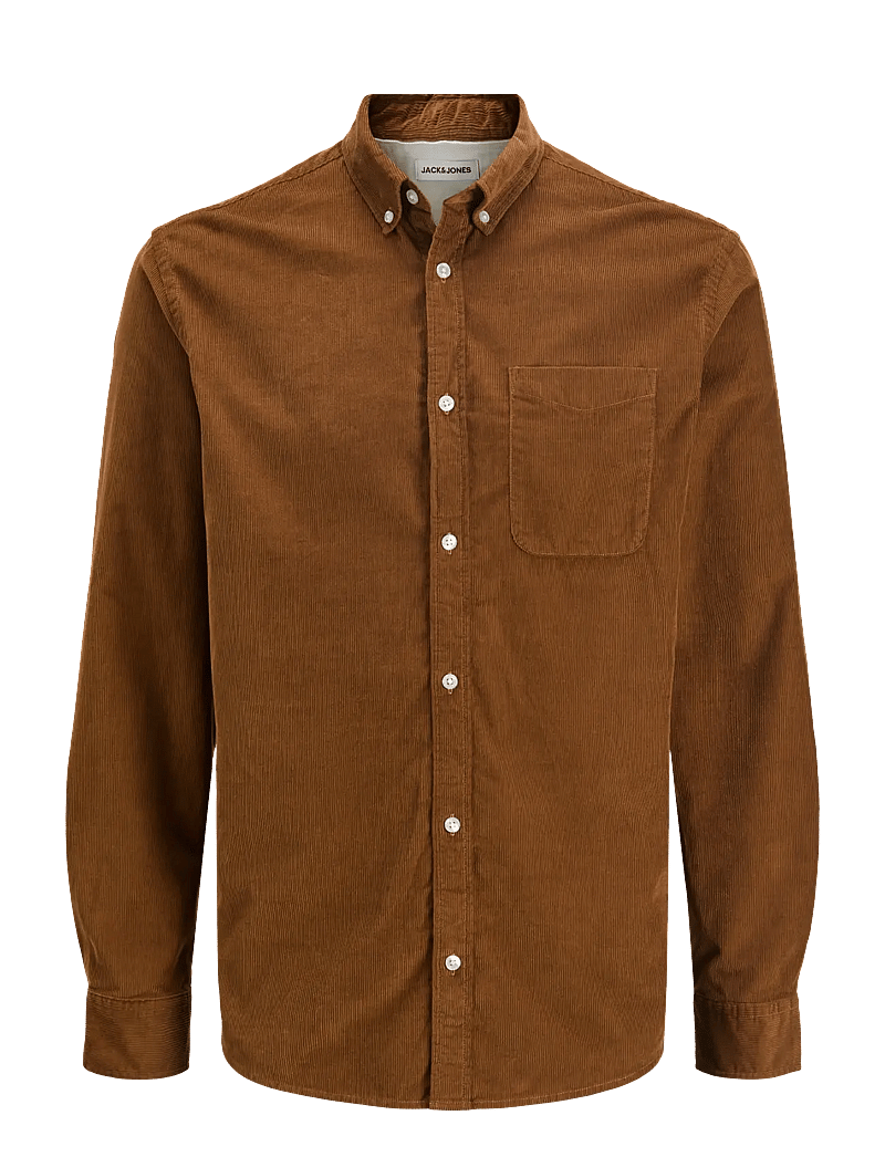 Jack & Jones - JJECLASSIC CORD SHIRT L/S SN - velvet särgid - monks robe - 1