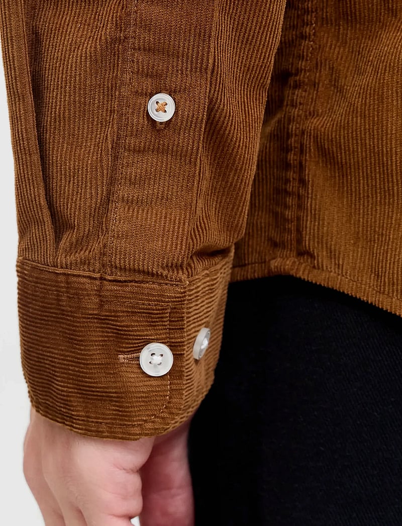 Jack & Jones - JJECLASSIC CORD SHIRT L/S SN - velvet särgid - monks robe - 5