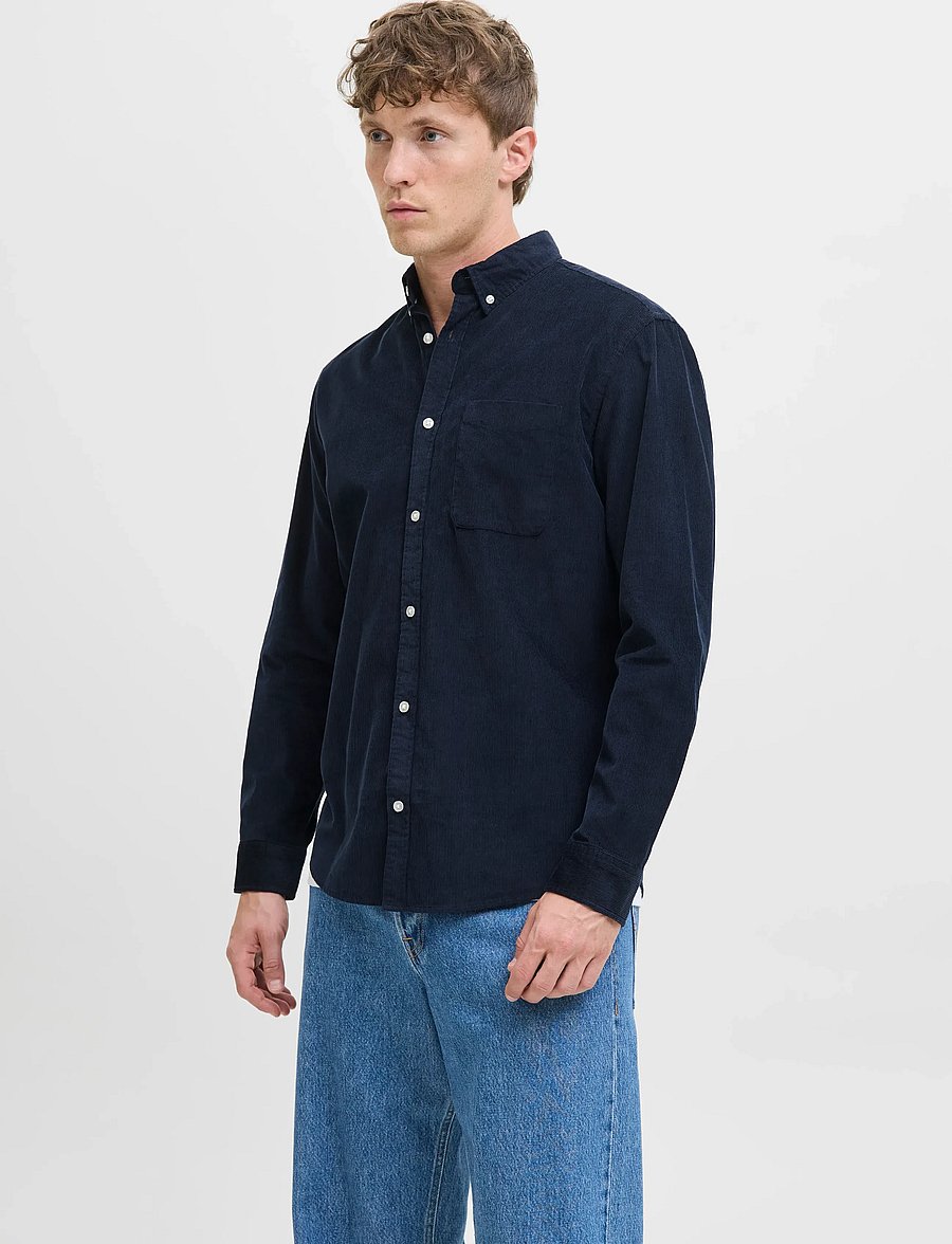 Jack & Jones - JJECLASSIC CORD SHIRT L/S SN - chemises en velours côtelé - sky captain - 0