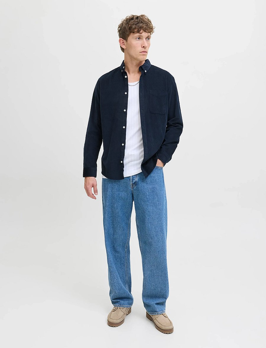 Jack & Jones - JJECLASSIC CORD SHIRT L/S SN - chemises en velours côtelé - sky captain - 3