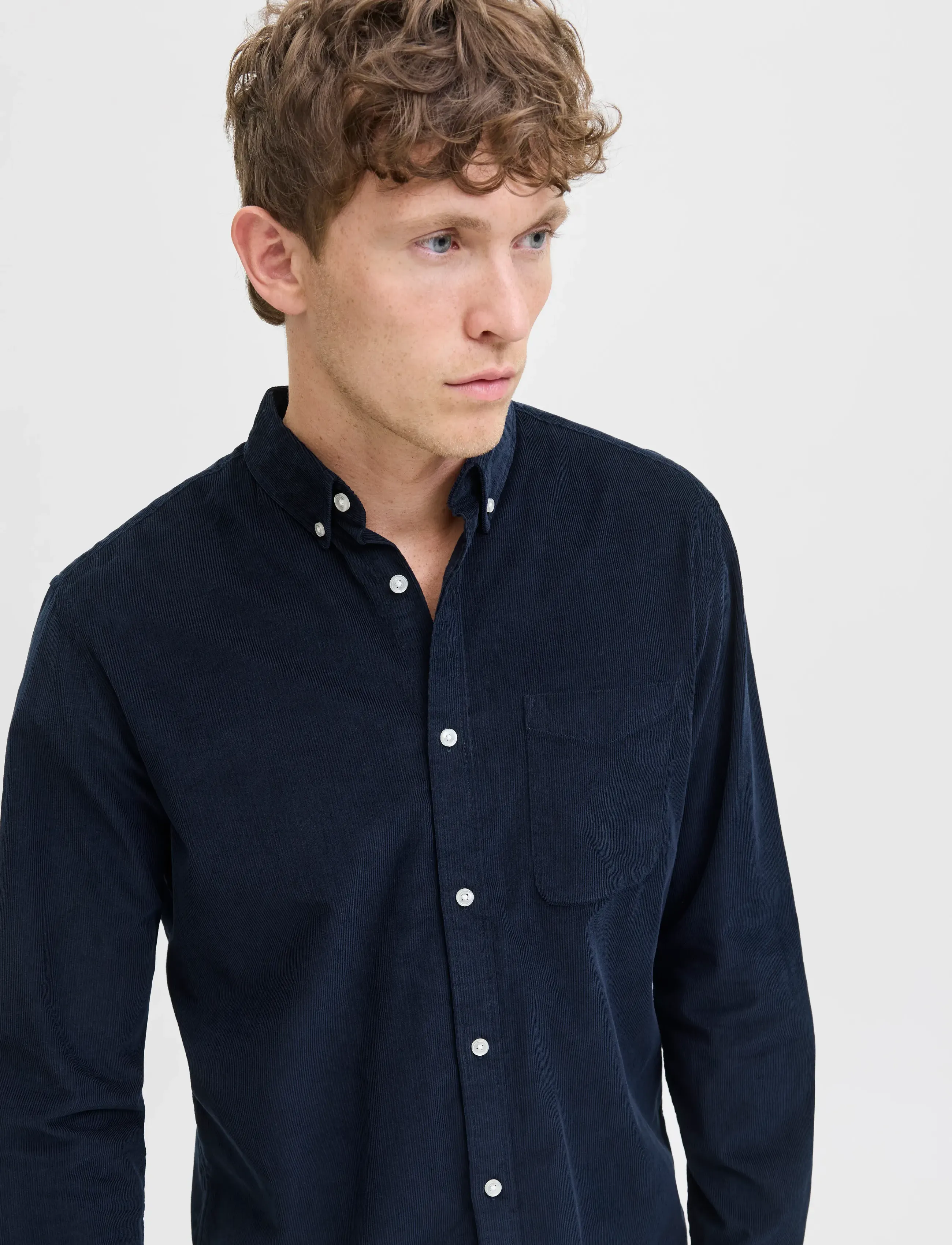 Jack & Jones - JJECLASSIC CORD SHIRT L/S SN - chemises en velours côtelé - sky captain - 5