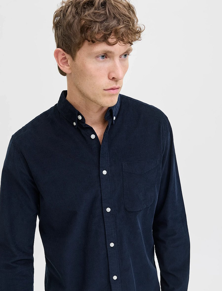 Jack & Jones - JJECLASSIC CORD SHIRT L/S SN - chemises en velours côtelé - sky captain - 5