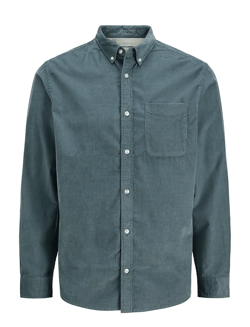 Jack & Jones - JJECLASSIC CORD SHIRT L/S SN - corduroy overhemden - stormy weather - 1